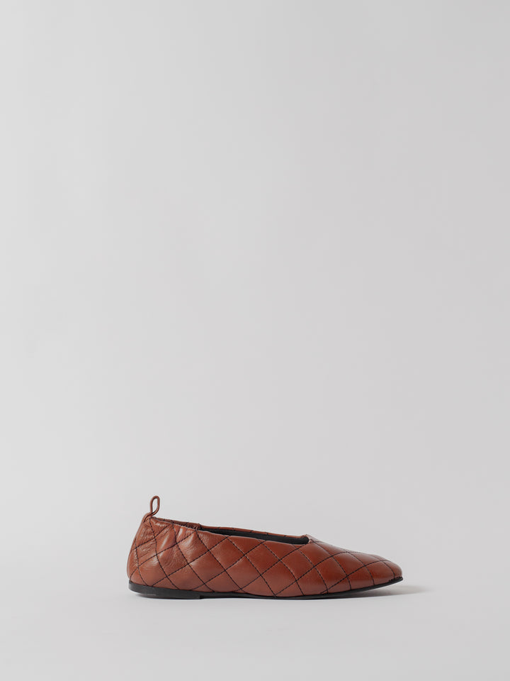 THE LEAH QUILTED BROWN