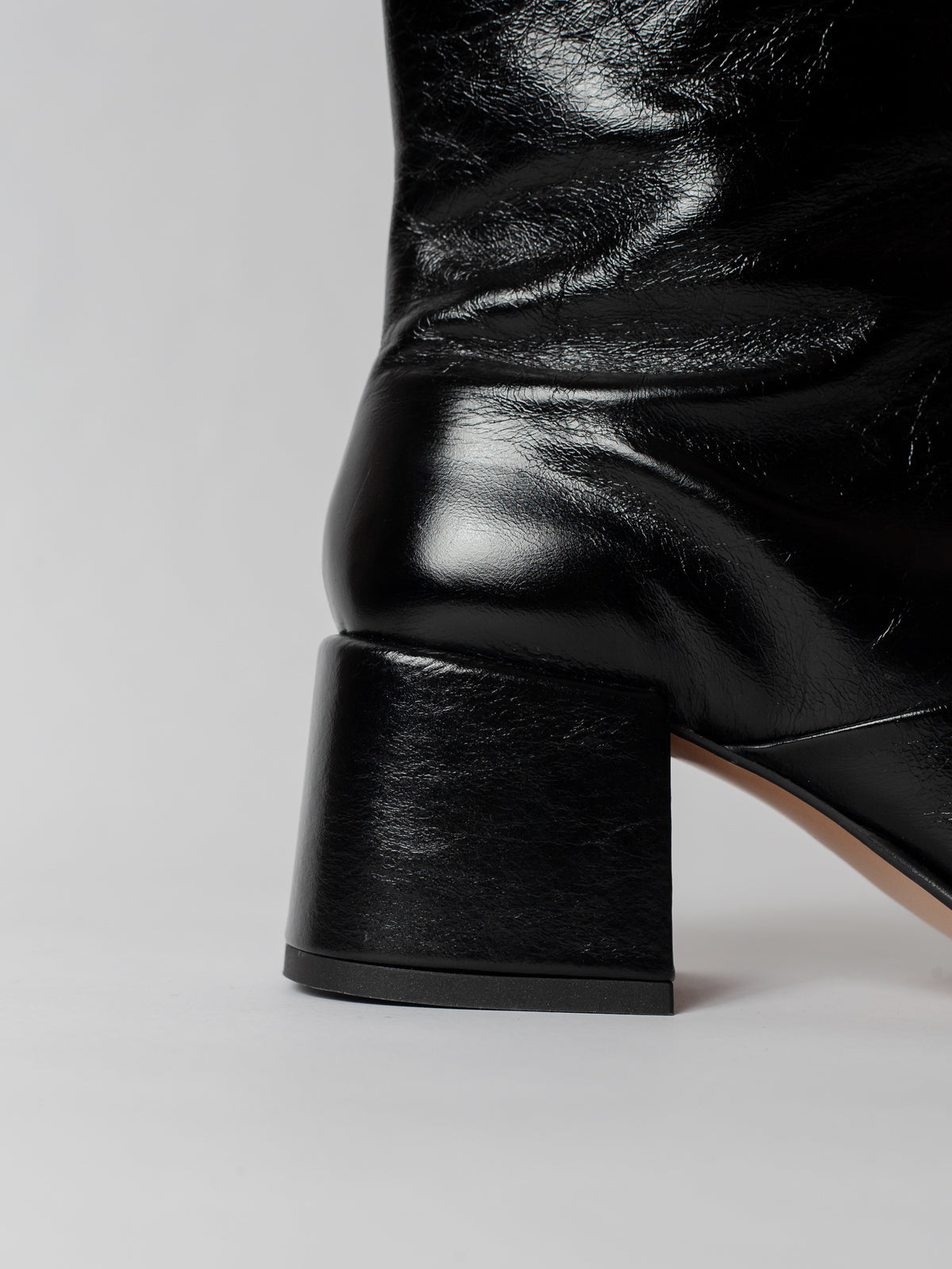 Blankens The Camilla Black Square Toe Zipper Boots
