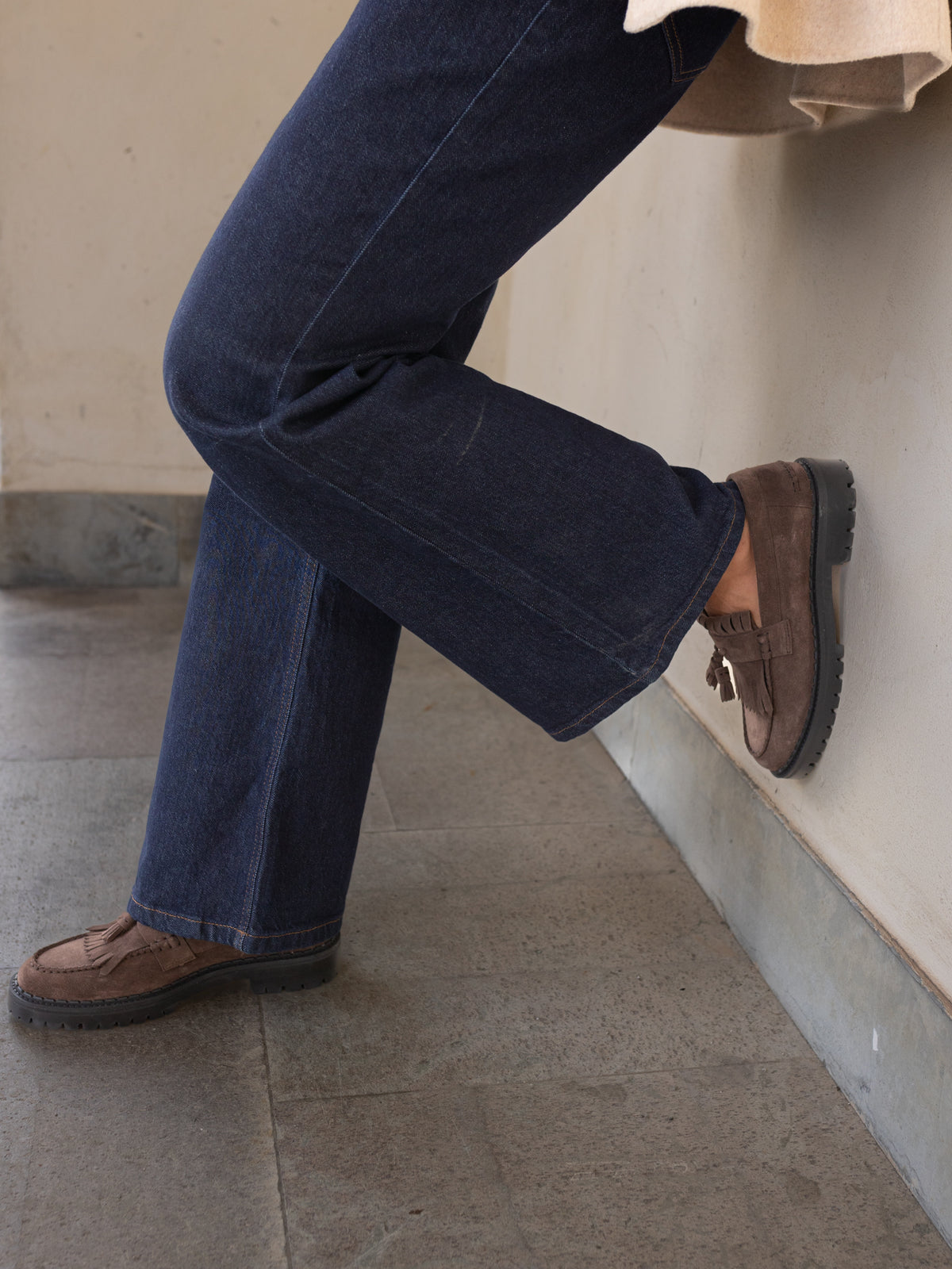 Blankens Amal Brown Suede Loafers