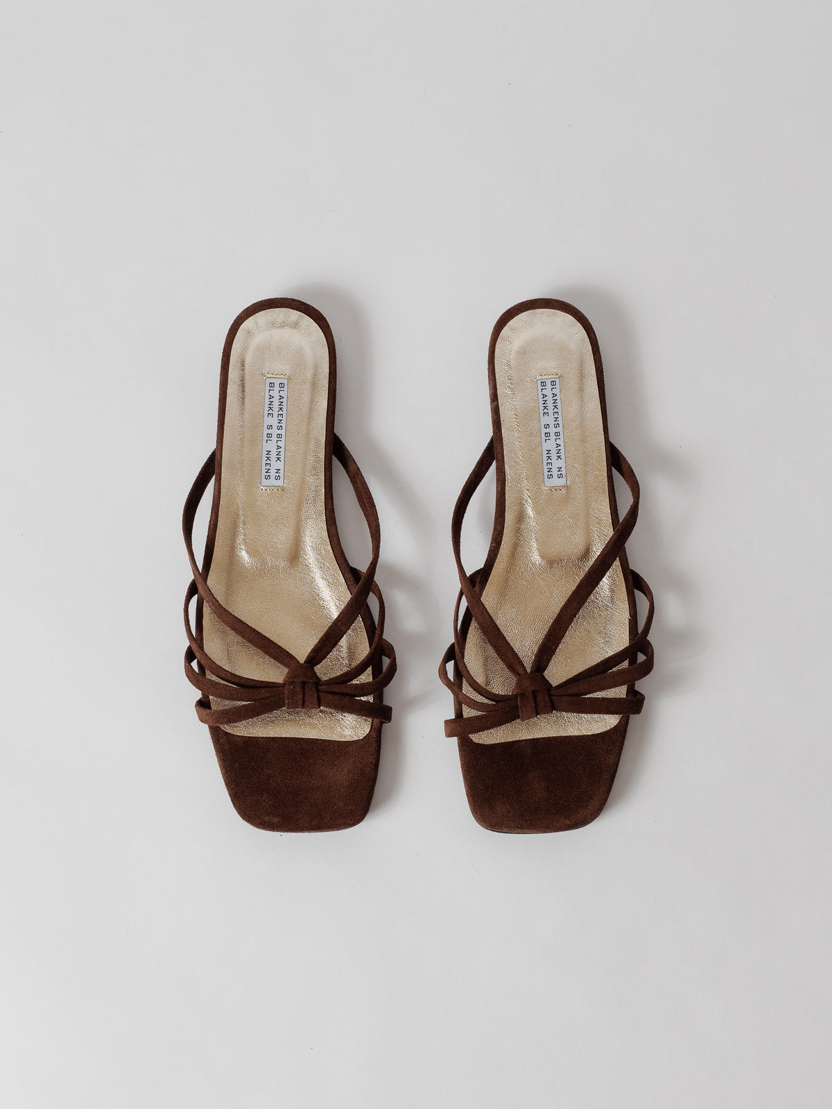 Blankens The Jennie Flat Brown Suede