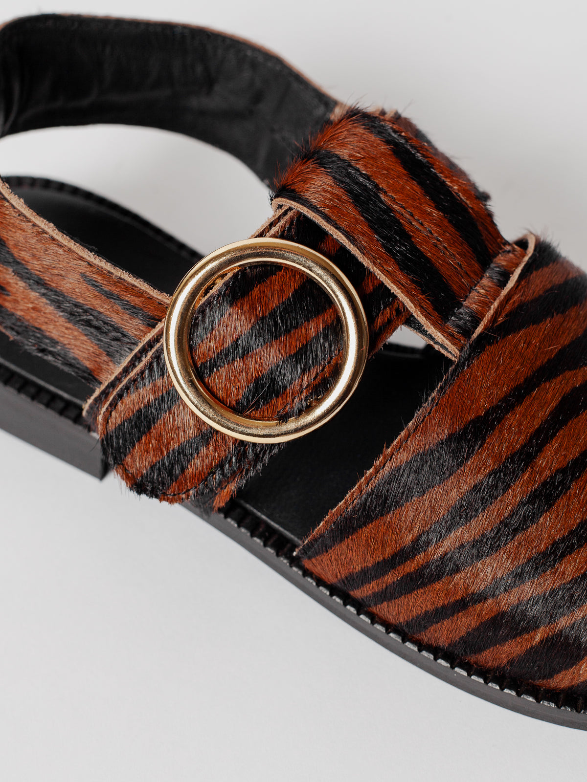The Palermo Rust Zebra Hair-On Leather