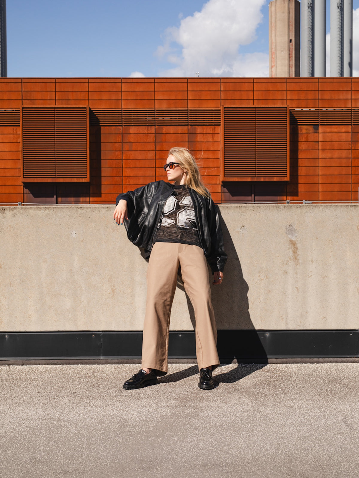 The Amal Black Leather