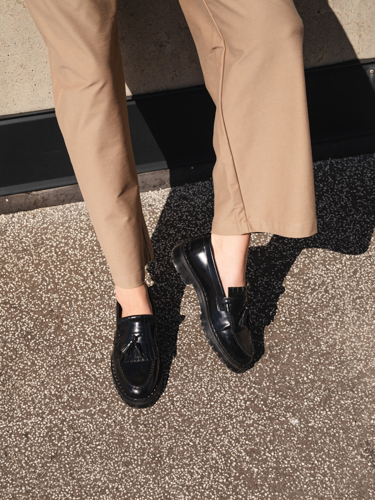 The Amal Black Leather