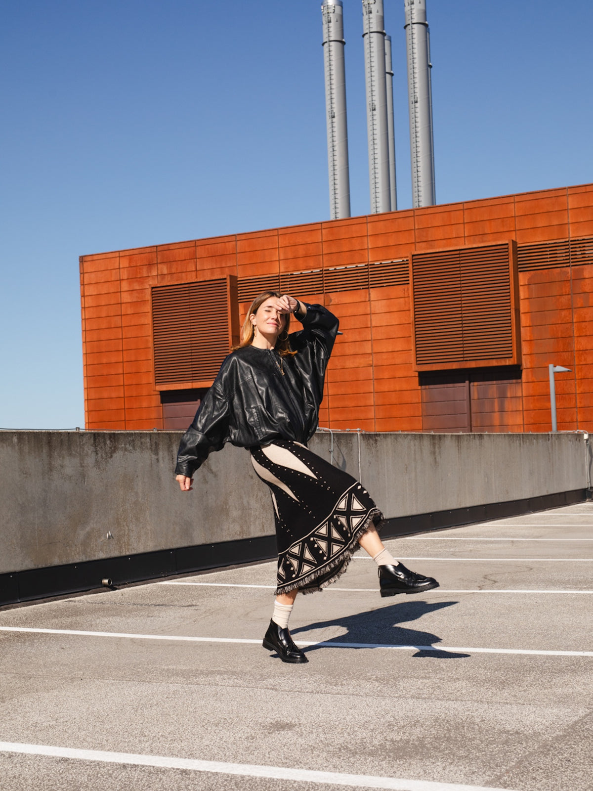The Amal High Black Leather