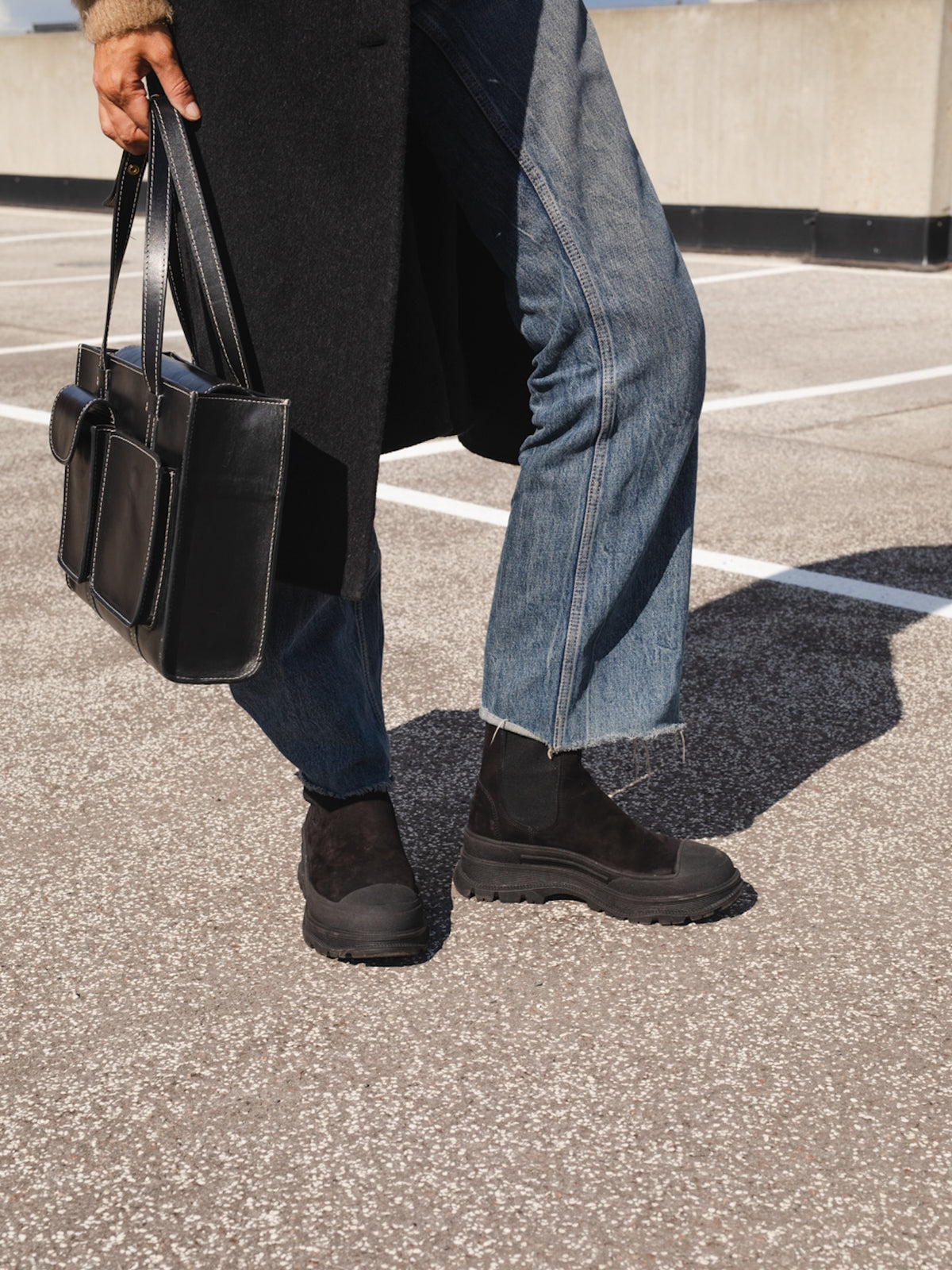 The Baltimore Black Water-Resistant Leather