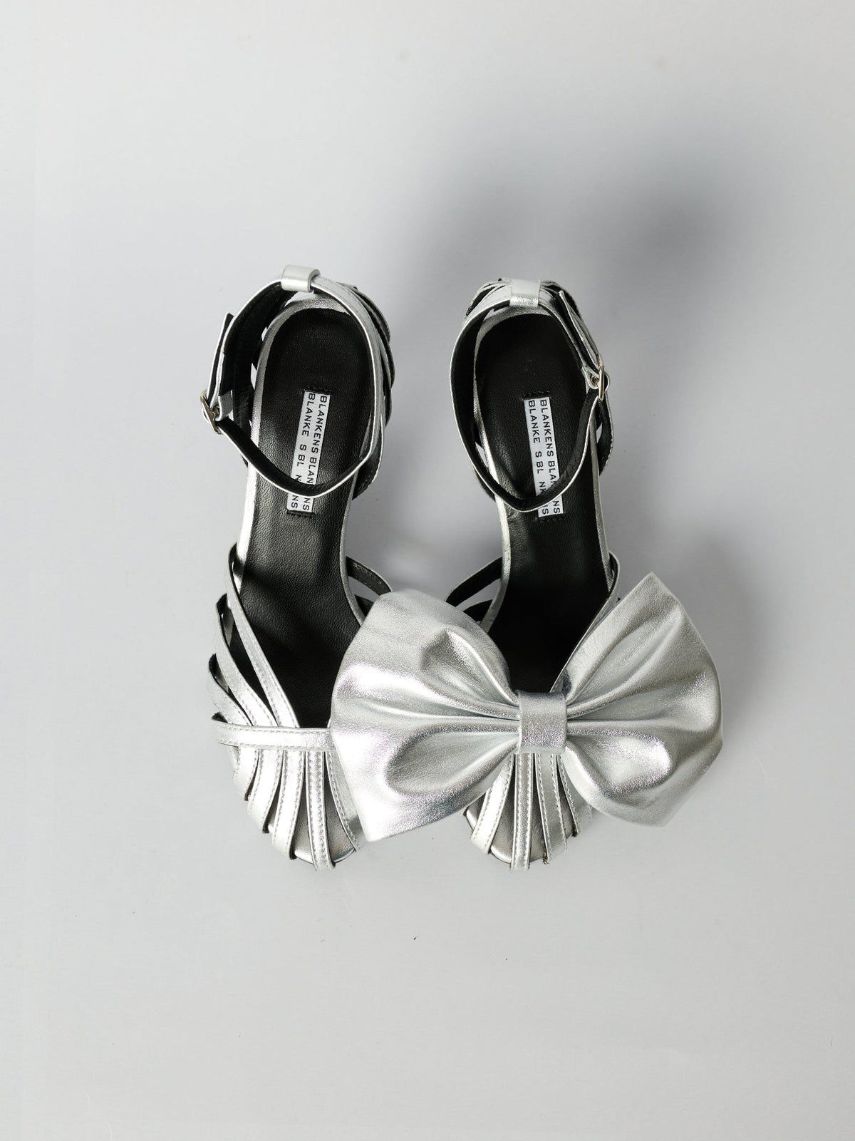 Blankens Silver Bow Clip-ons