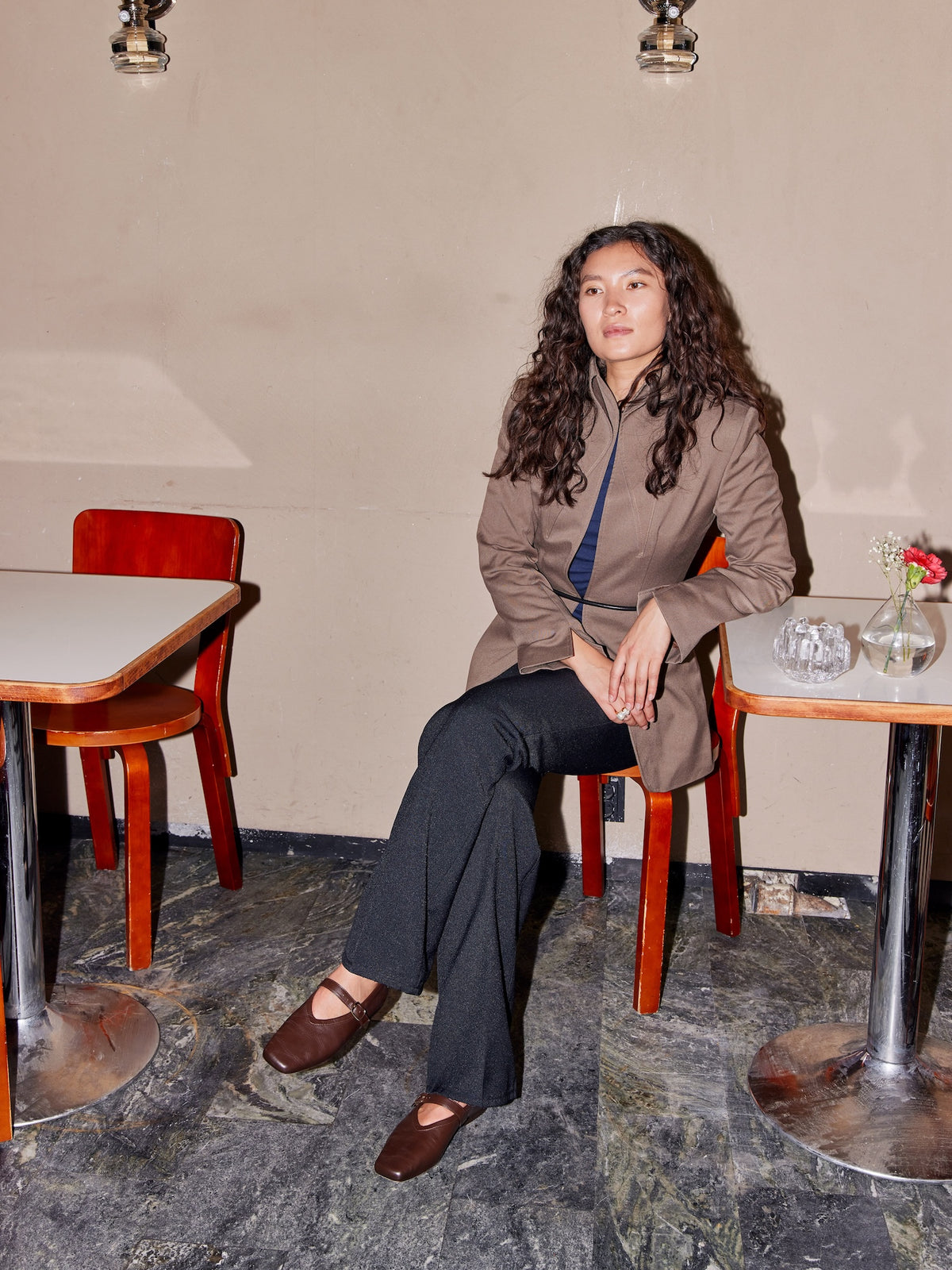 The Delphine Burgundy Leather