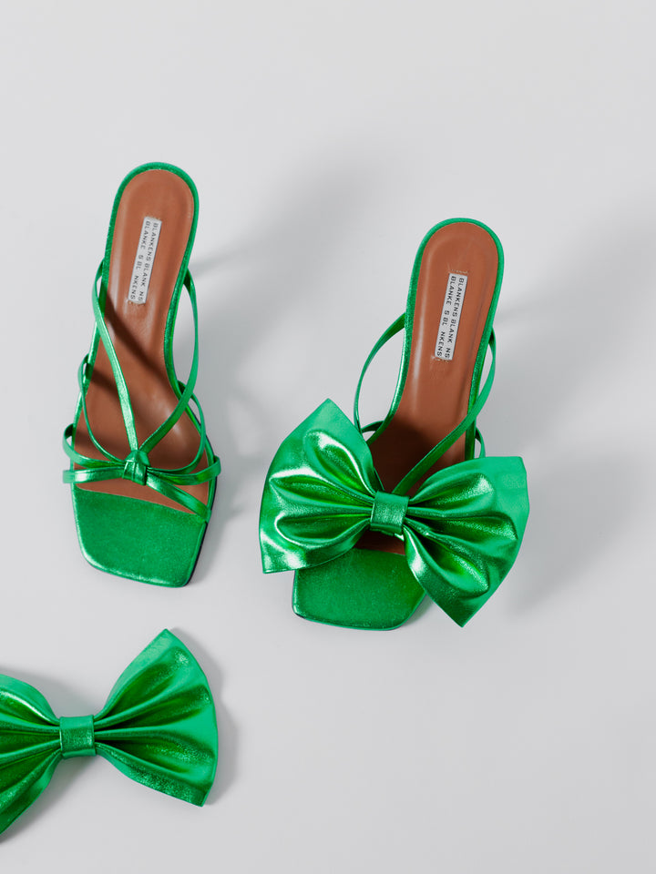 CLIP ON BOWS - THE JENNIE BEETLE GREEN
