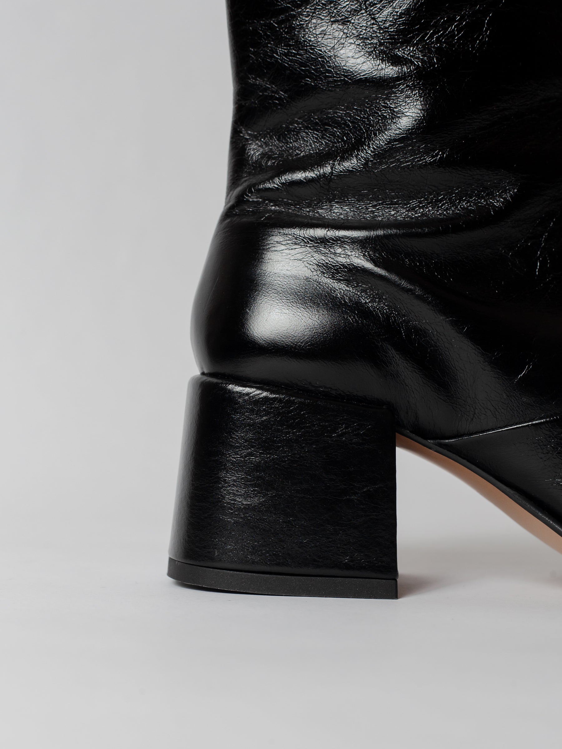 Blankens The Camilla Black Square Toe Zipper Boots