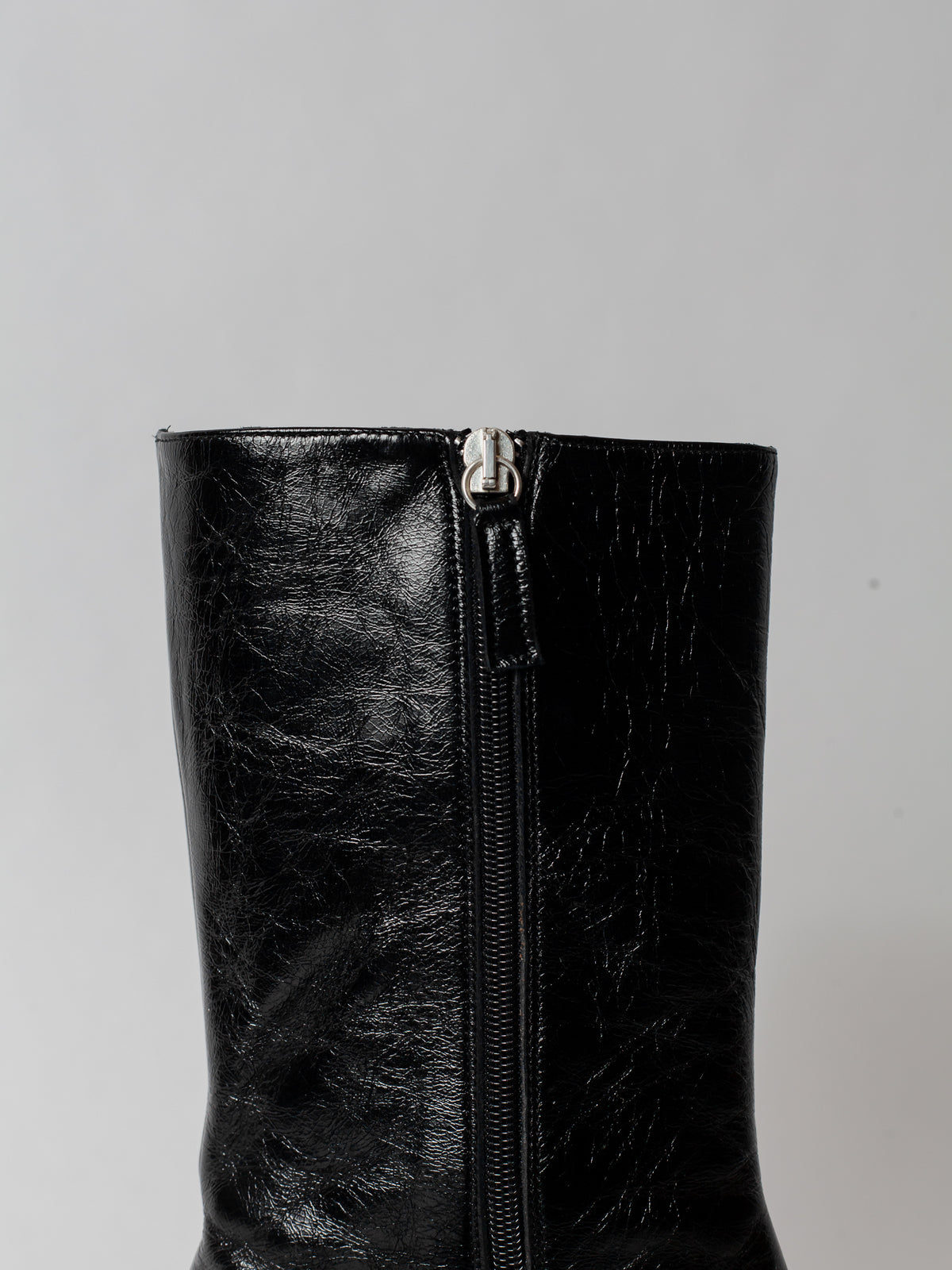 Blankens The Camilla Black Square Toe Zipper Boots
