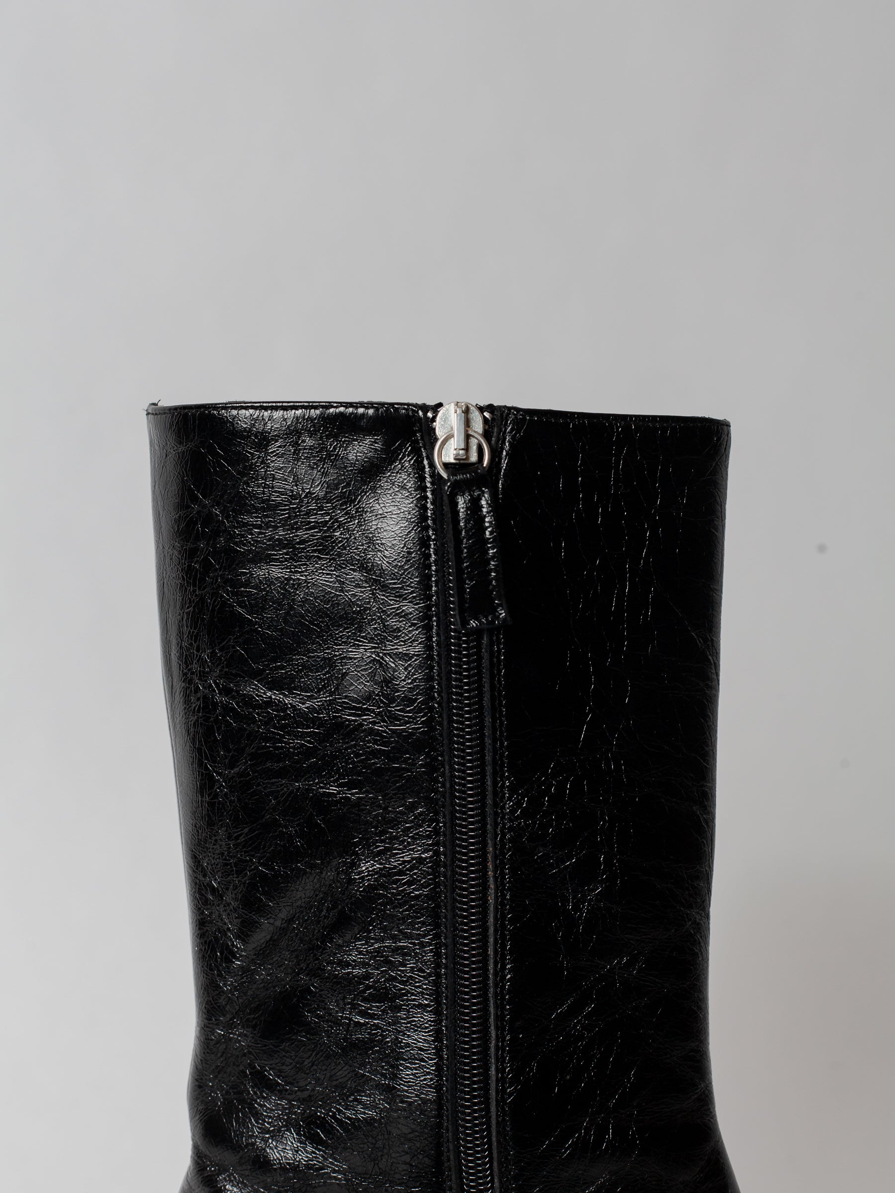 Blankens The Camilla Black Square Toe Zipper Boots