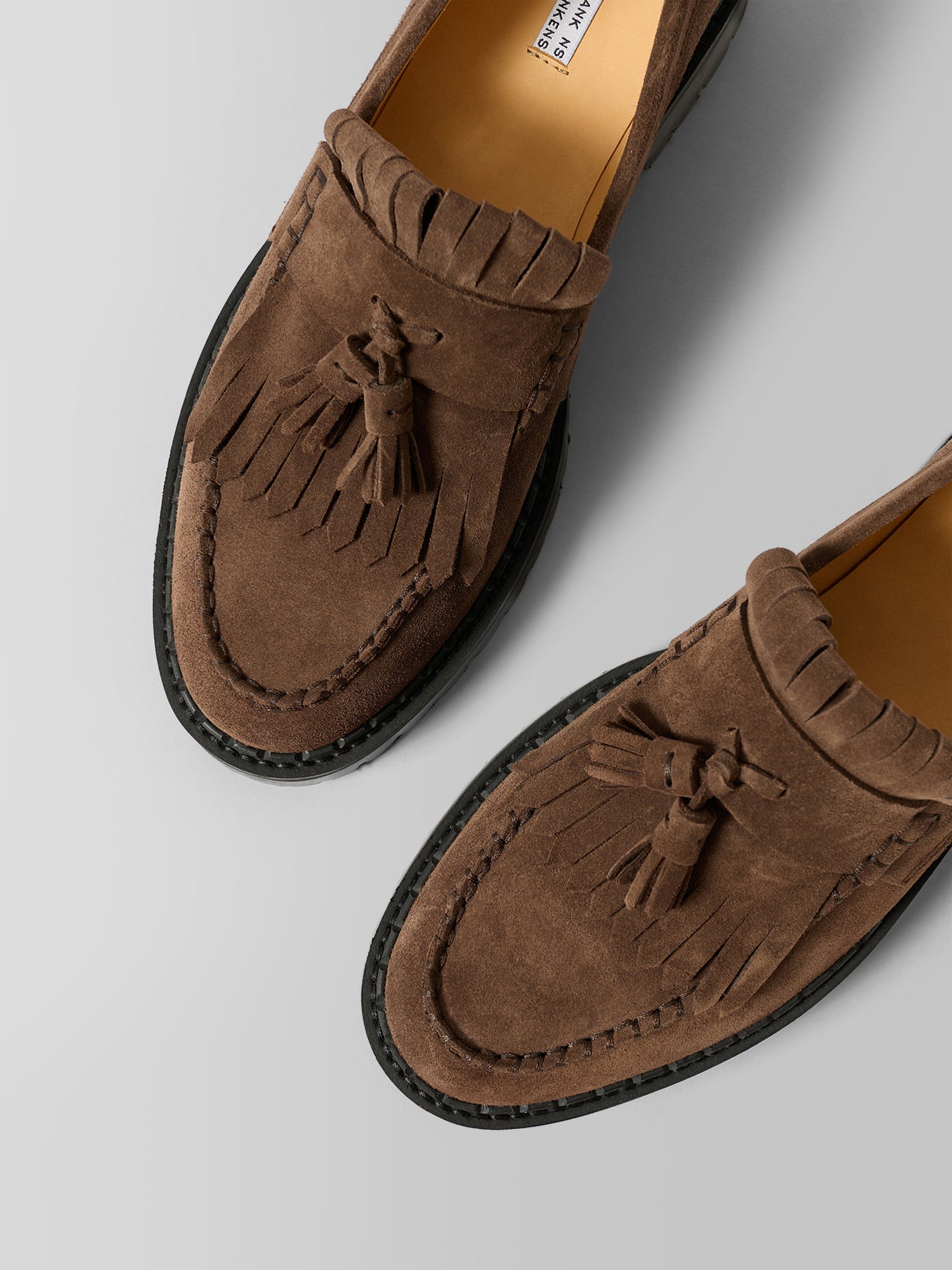 THE AMAL BROWN SUEDE LOAFER