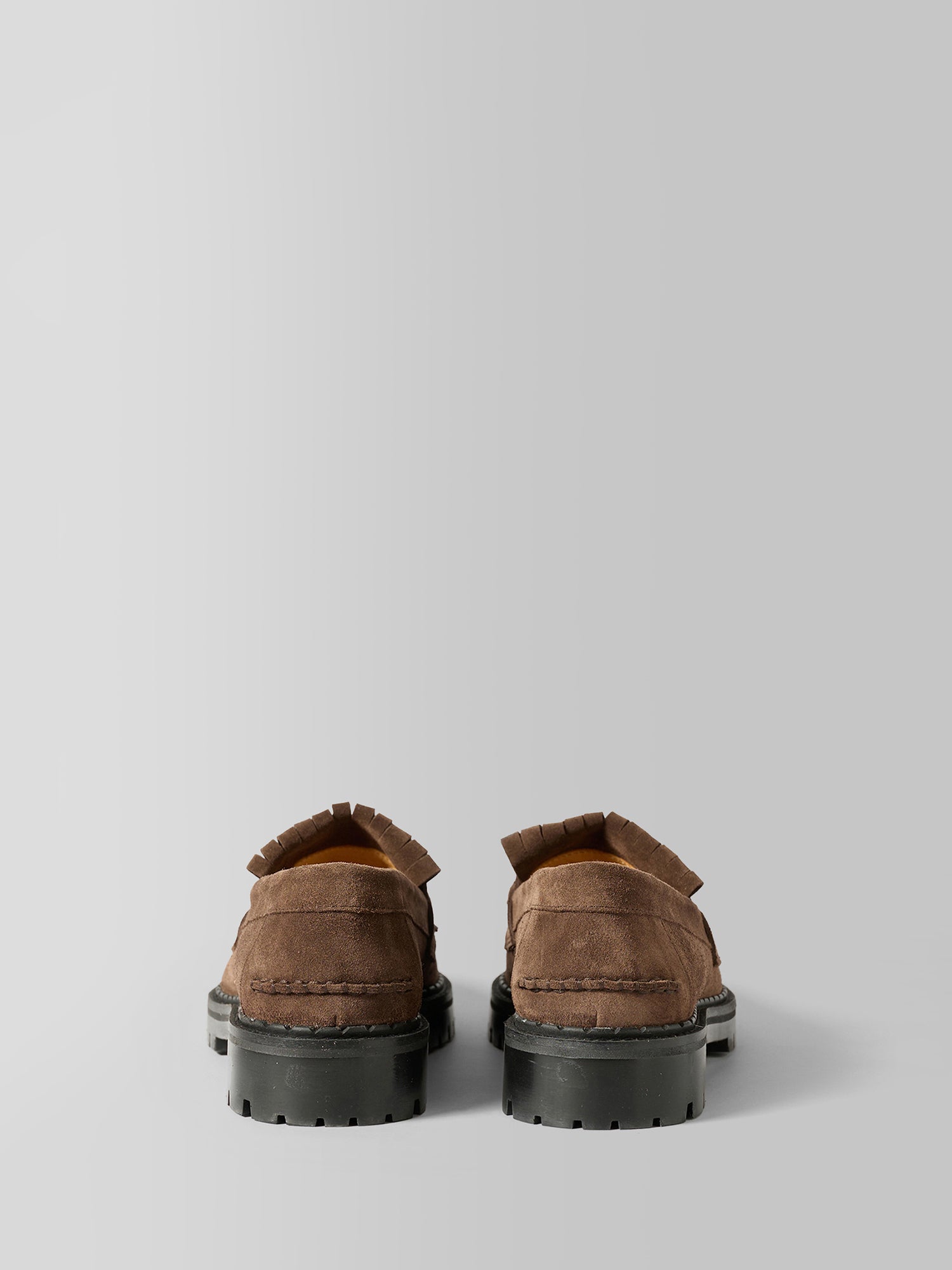 THE AMAL BROWN SUEDE LOAFER