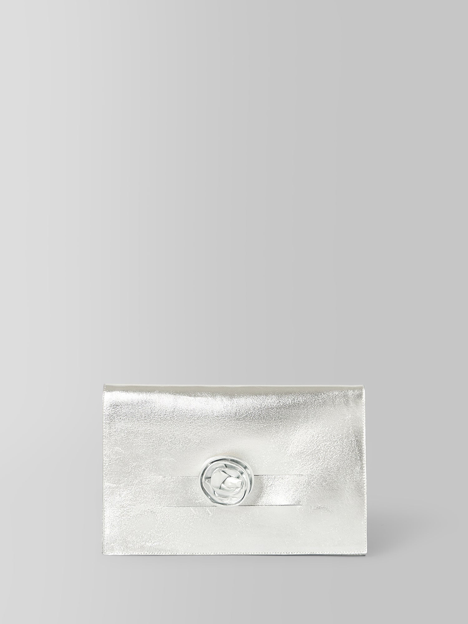 THE MONACO CLUTCH SILVER