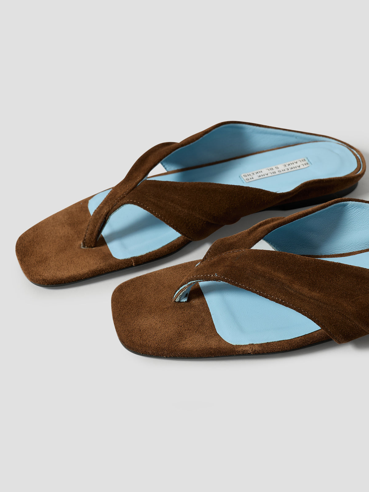 The Opal Brown Suede with Blue Leather Lining — view 7