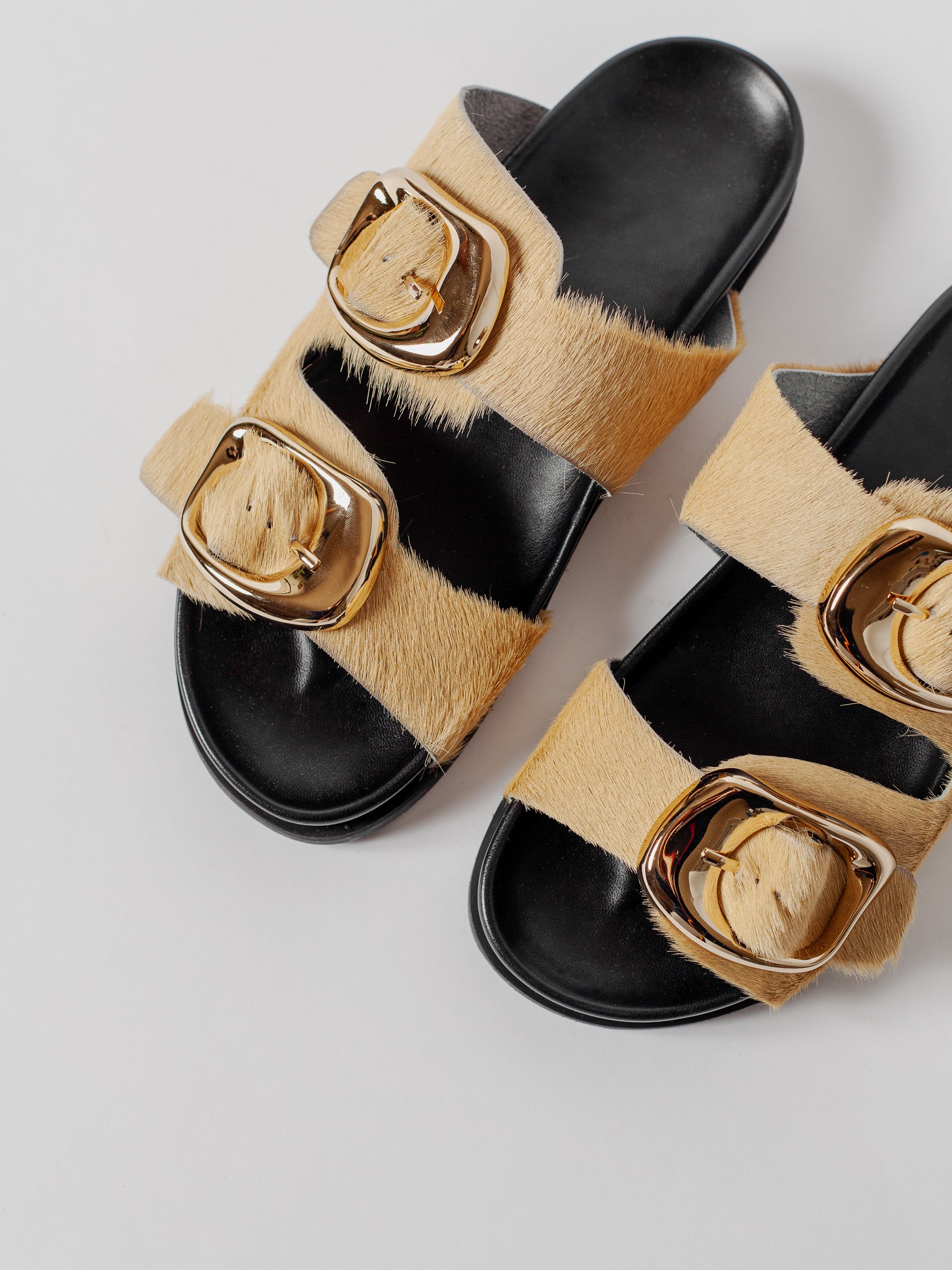 THE PERNILLE CREAM GOLD BUCKLE