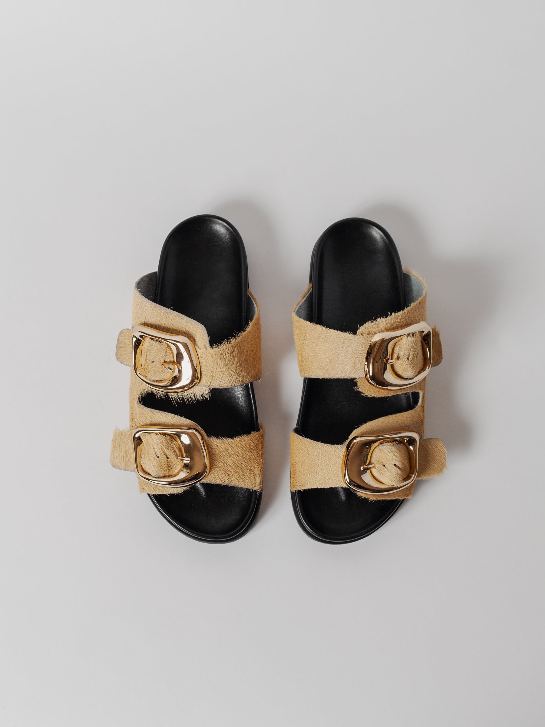 THE PERNILLE CREAM GOLD BUCKLE