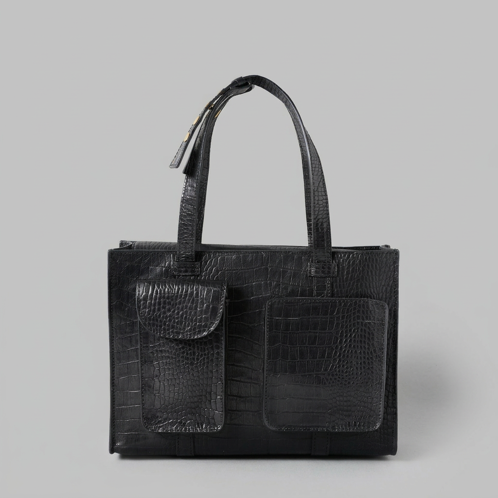 THE MARTHA MIDI BLACK CROC