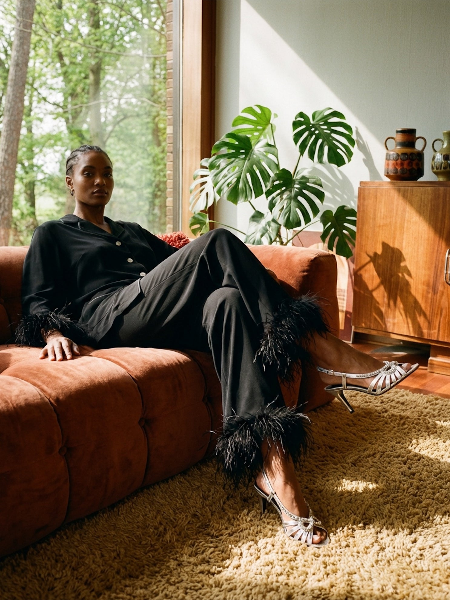 THE JULIA SILVER AND RHINESTONE BOW