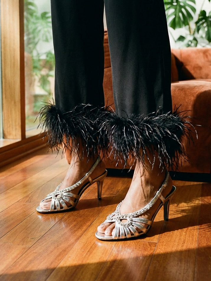 THE JULIA SILVER AND RHINESTONE BOW