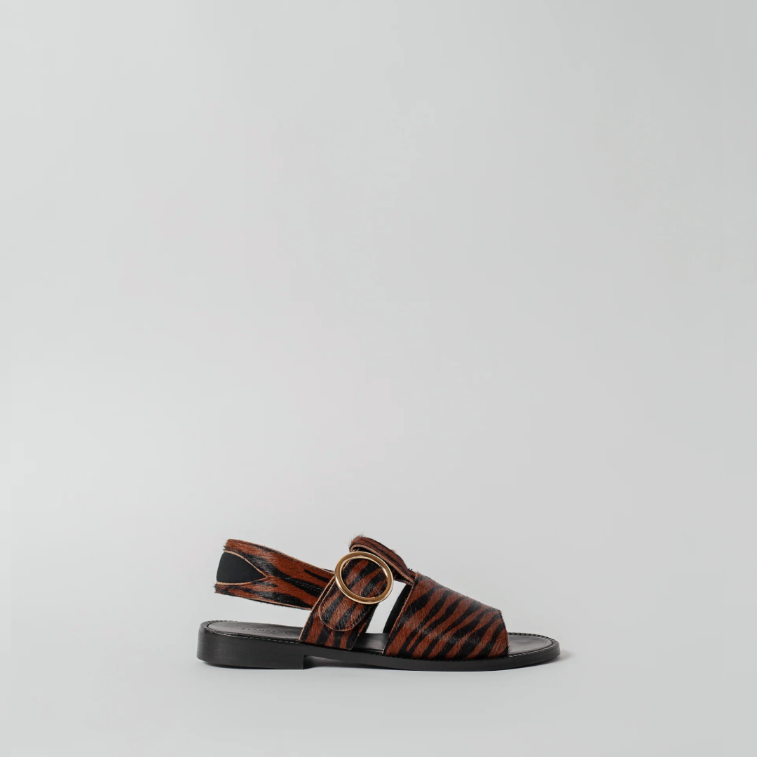 The Palermo Rust Zebra Hair-On Leather