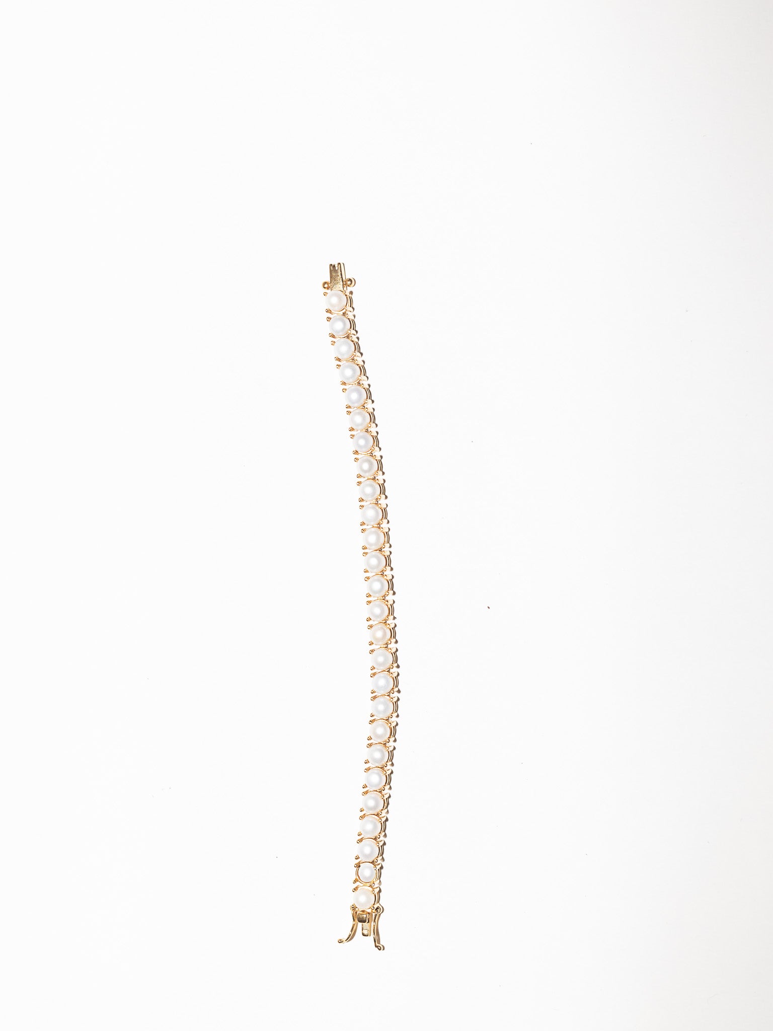 Blankens Pearl and Gold Tennis Bracelet