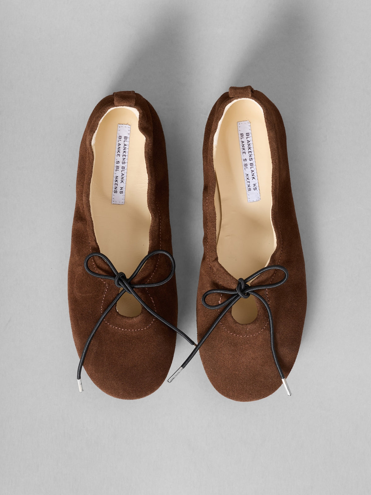 Blankens The Sophie Brown Suede Ballerina