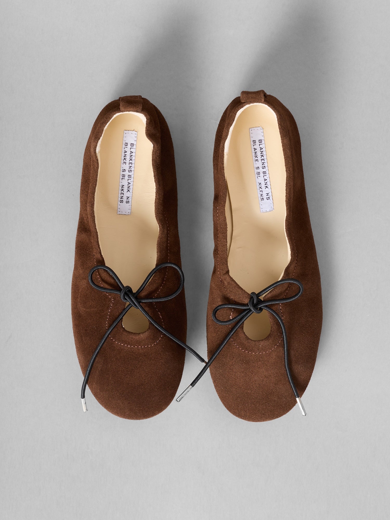 Blankens The Sophie Brown Suede Ballerina