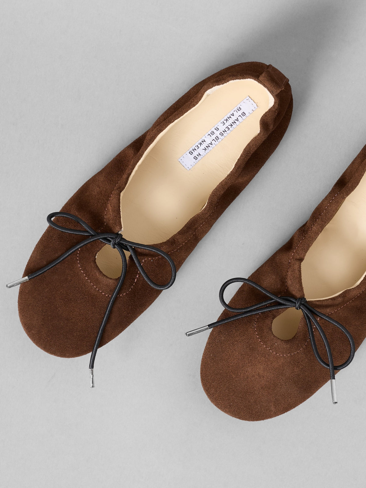 Blankens The Sophie Brown Suede Ballerina