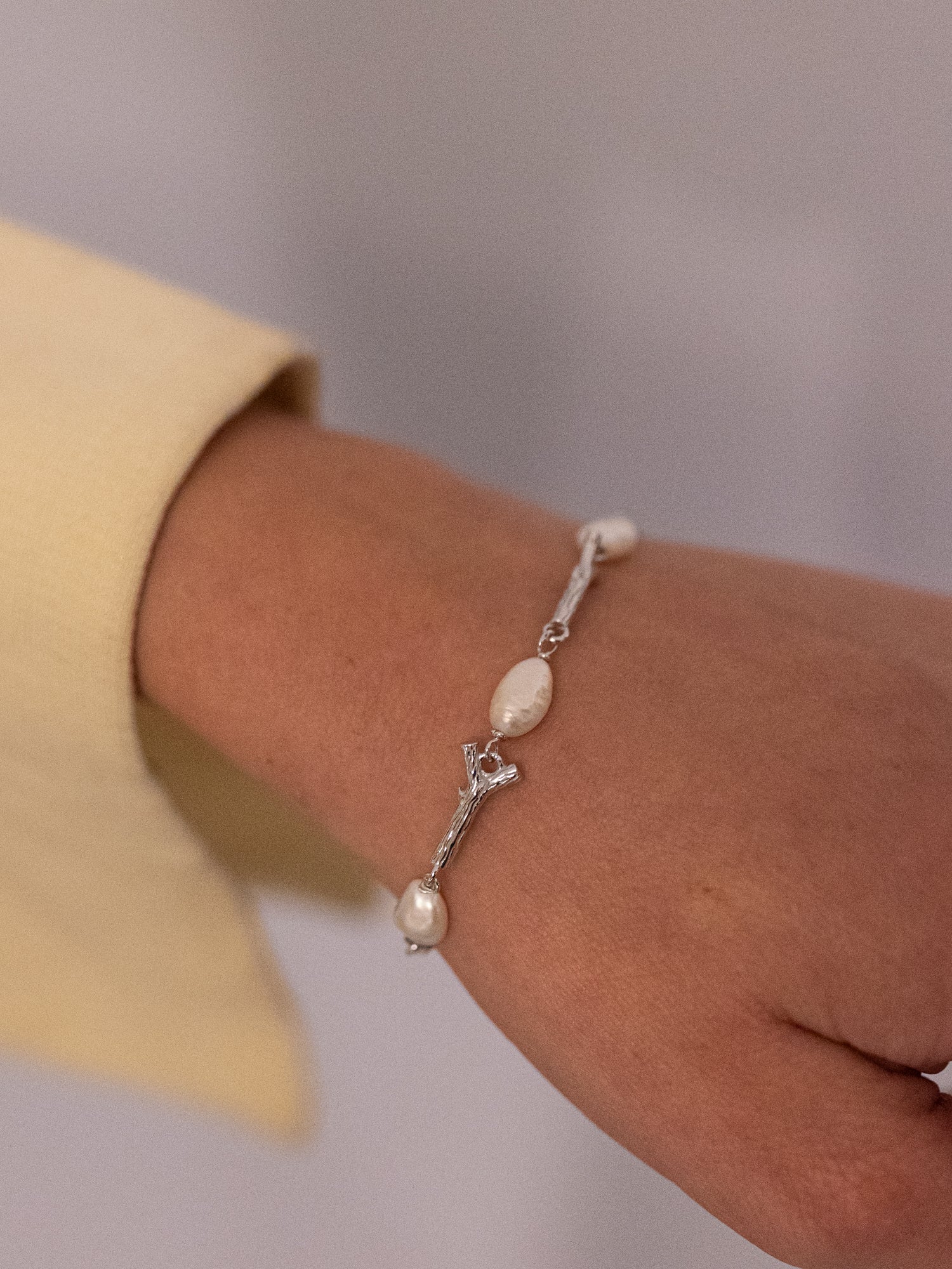 Blankens Stick and Pearl bracelet
