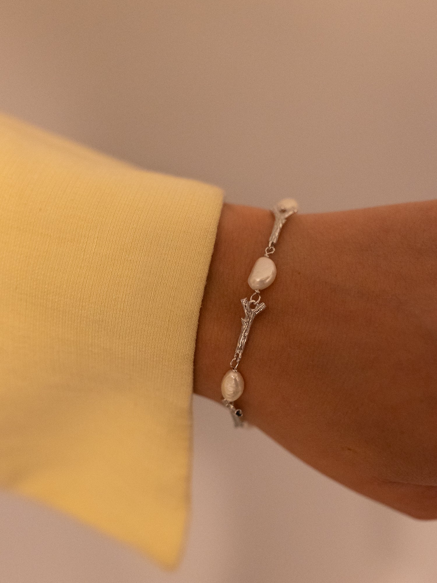 Blankens Stick and Pearl bracelet