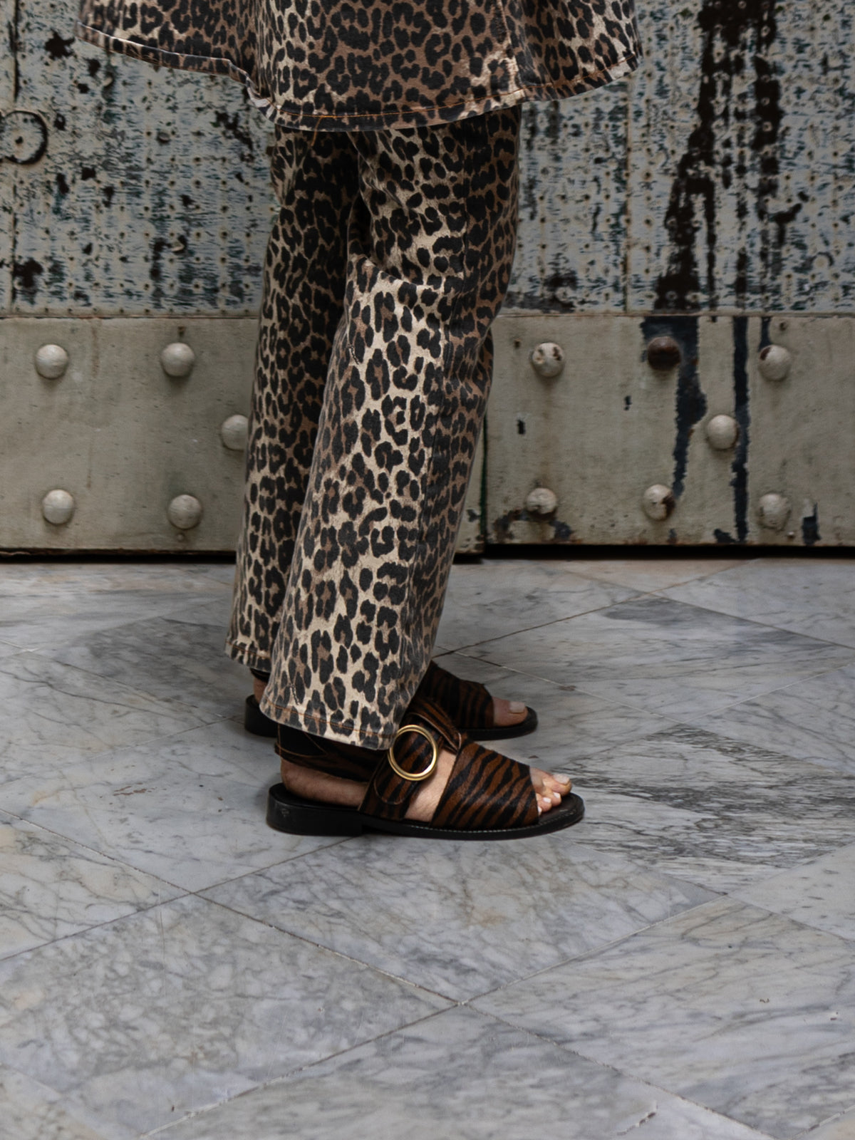 The Palermo Rust Zebra Hair-On Leather