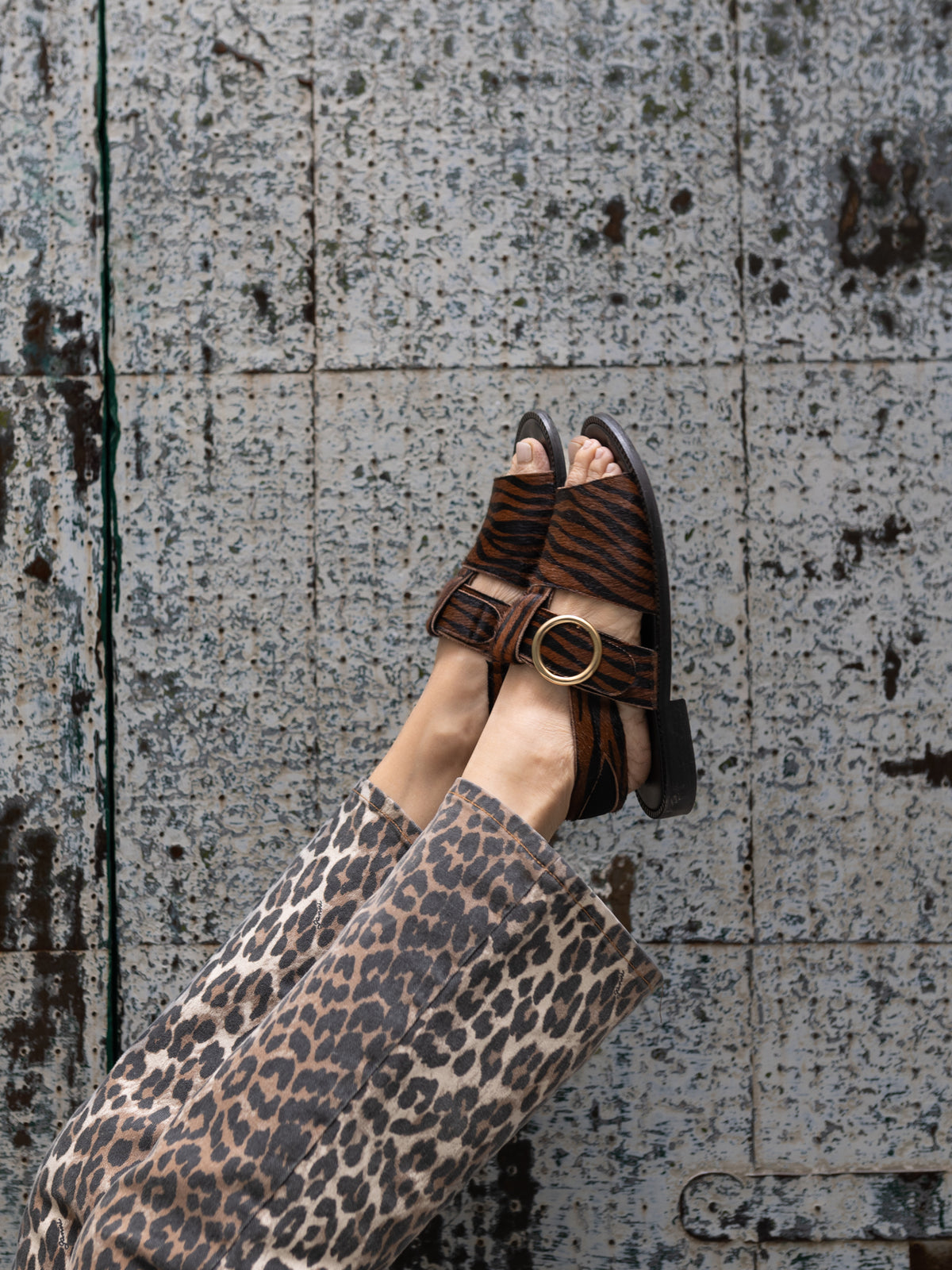 The Palermo Rust Zebra Hair-On Leather