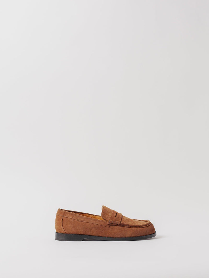 Blankens The Celeste Camel Suede Loafers