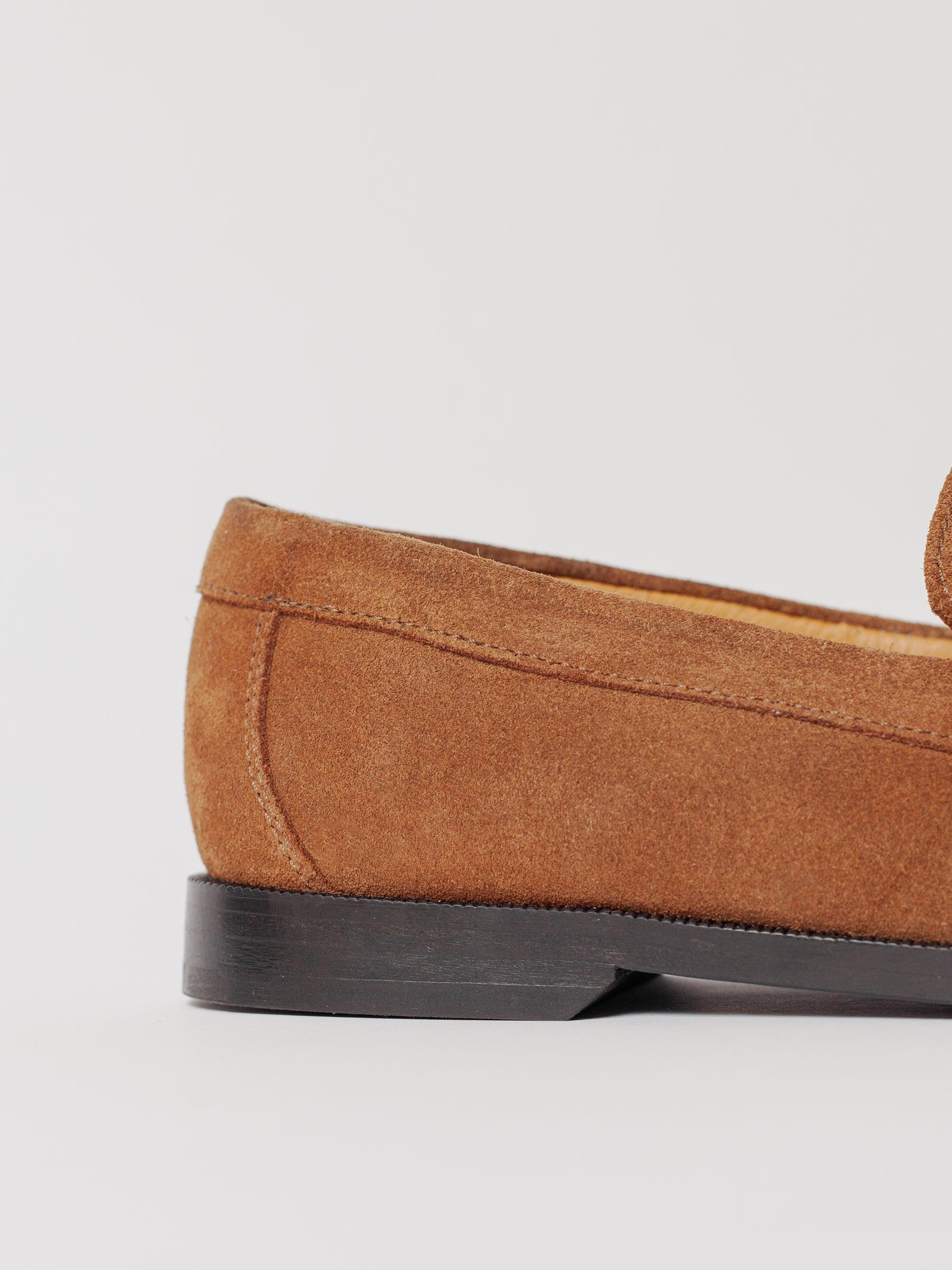 Blankens The Celeste Camel Suede Loafers