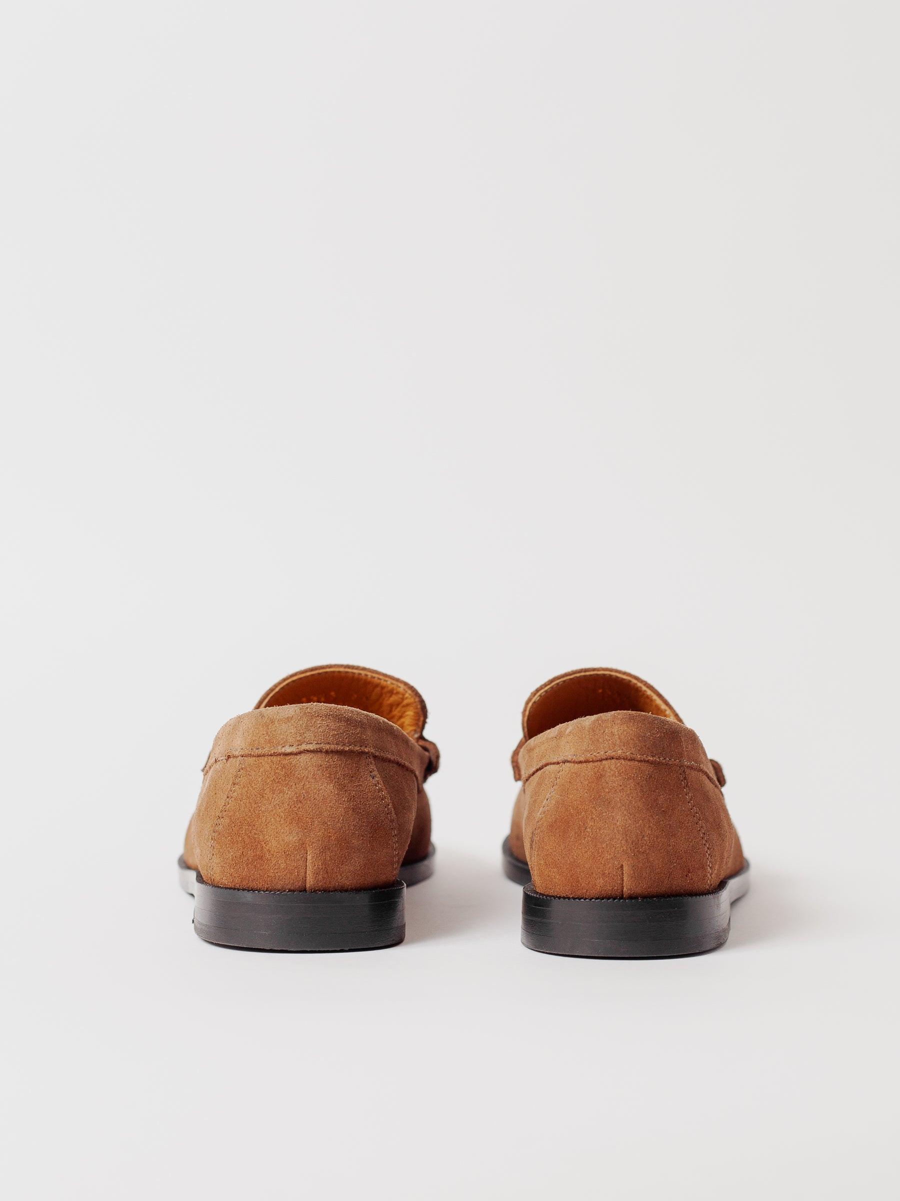 Blankens The Celeste Camel Suede Loafers