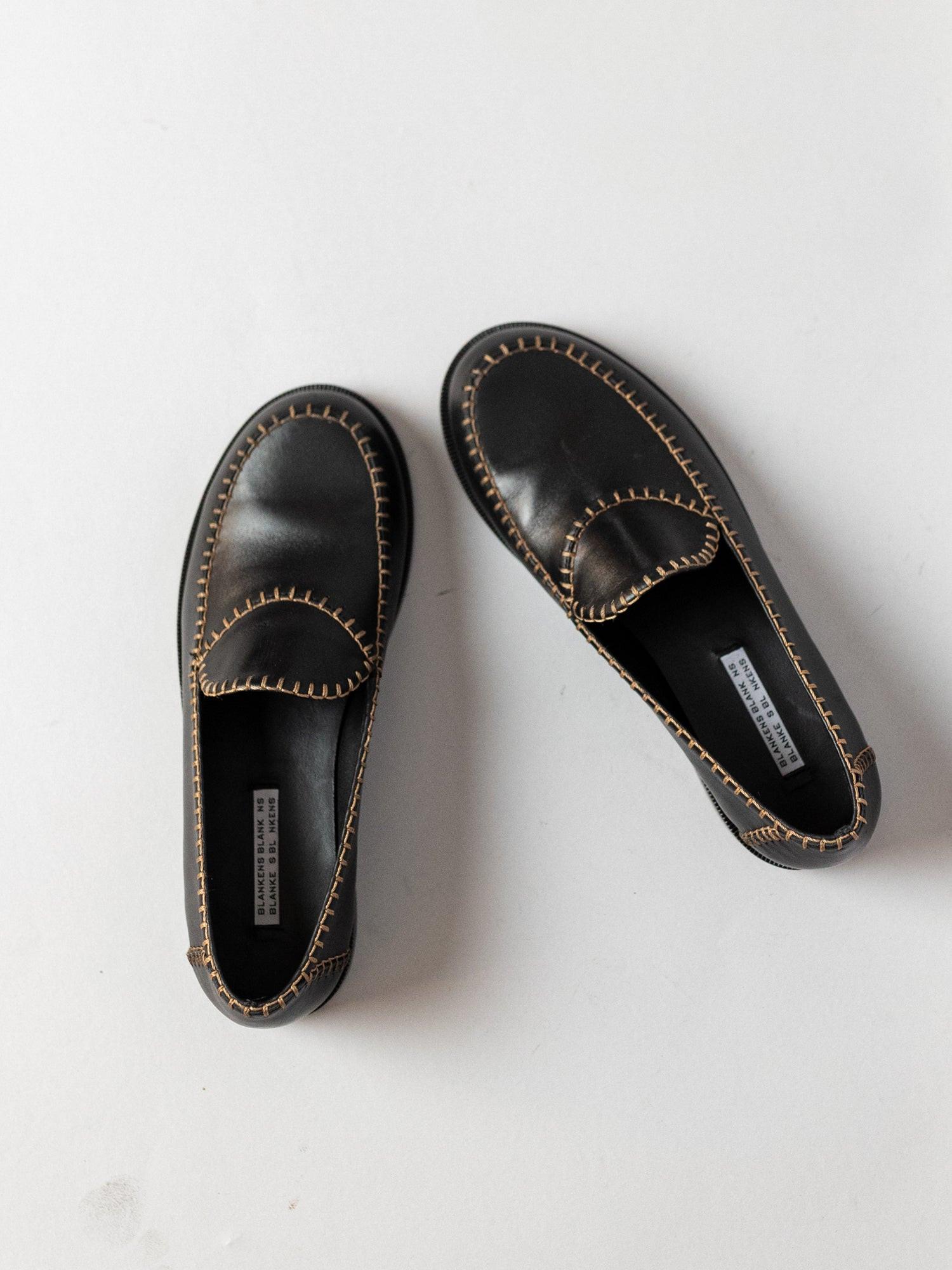 Blankens The Celeste Contrast Stitching loafers