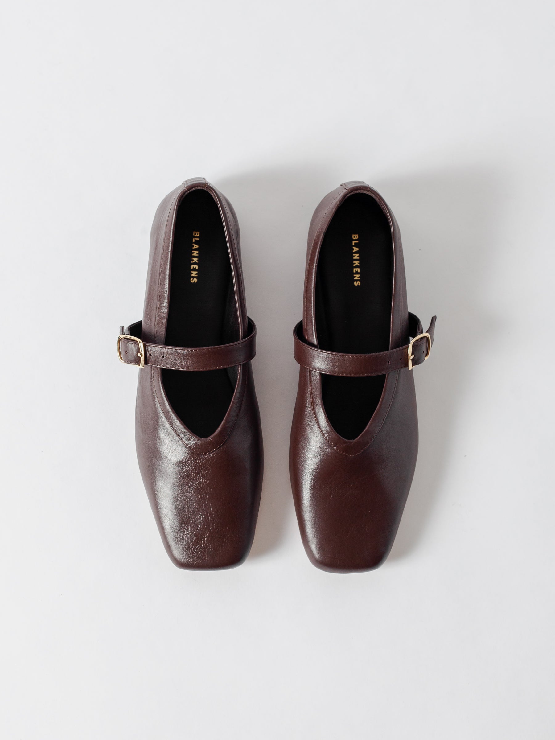 Blankens The Delphine Brown Mary Jane Ballerina