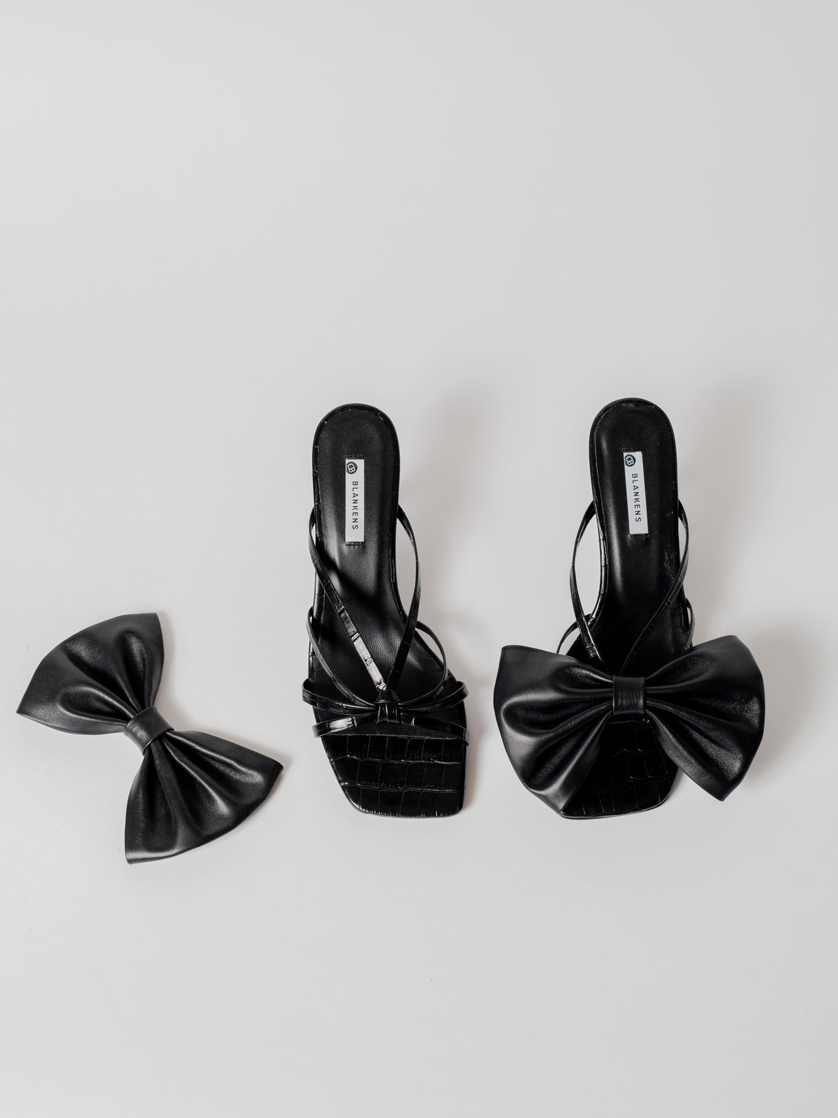 Blankens The Jennie Black heels in croc