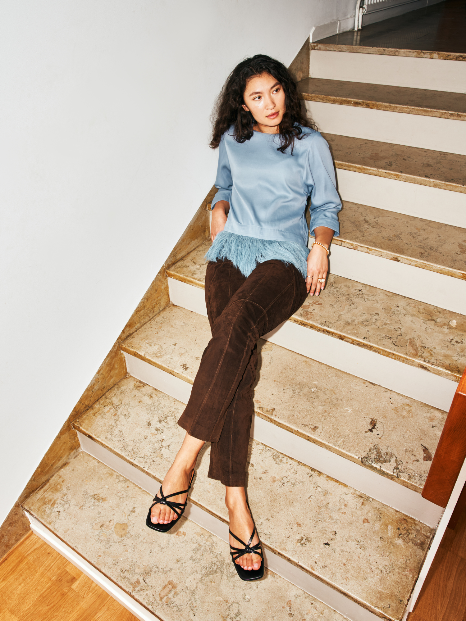 Blankens The Jennie Flat Black sandals