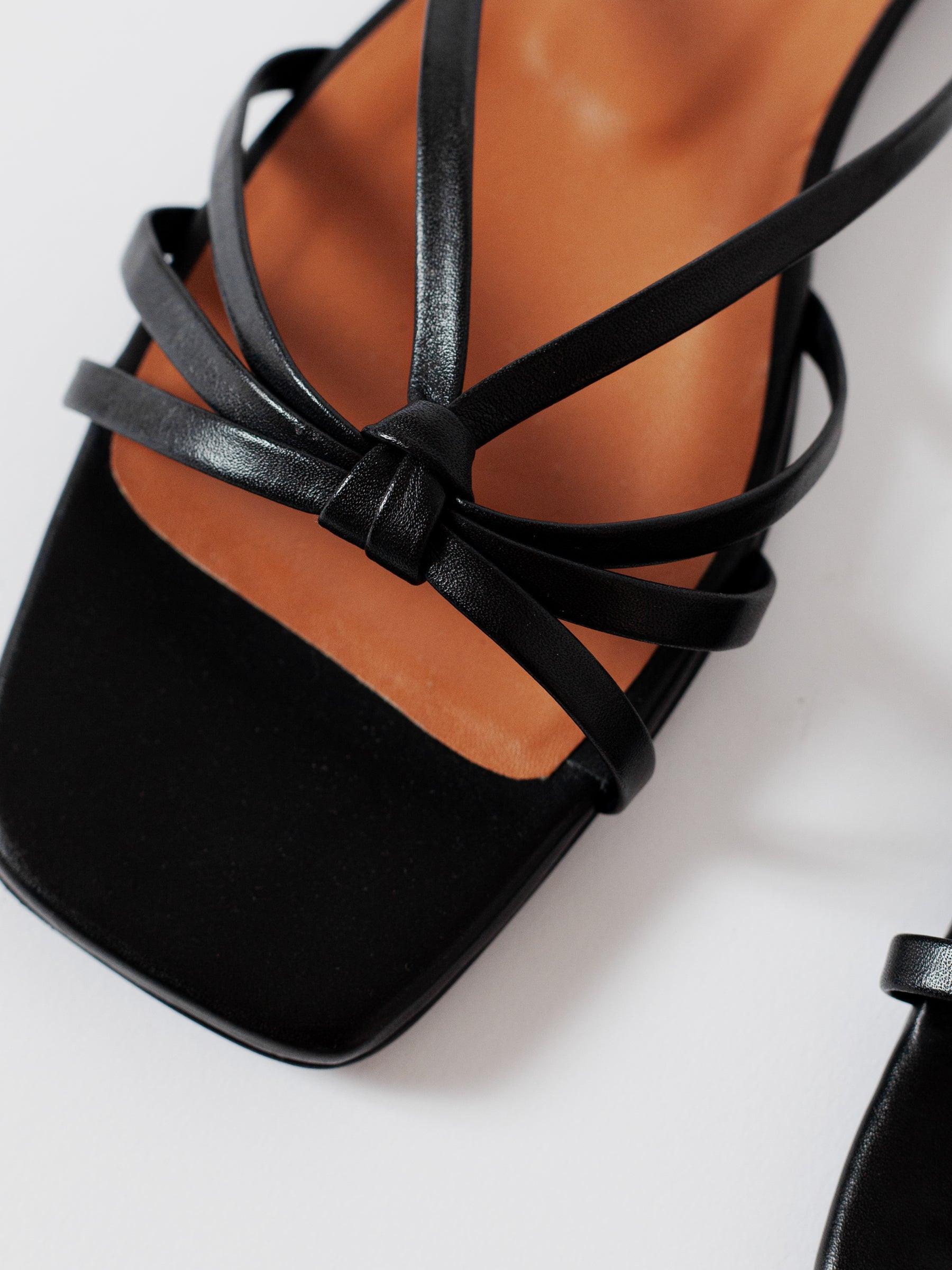 Blankens The Jennie Flat Black sandals