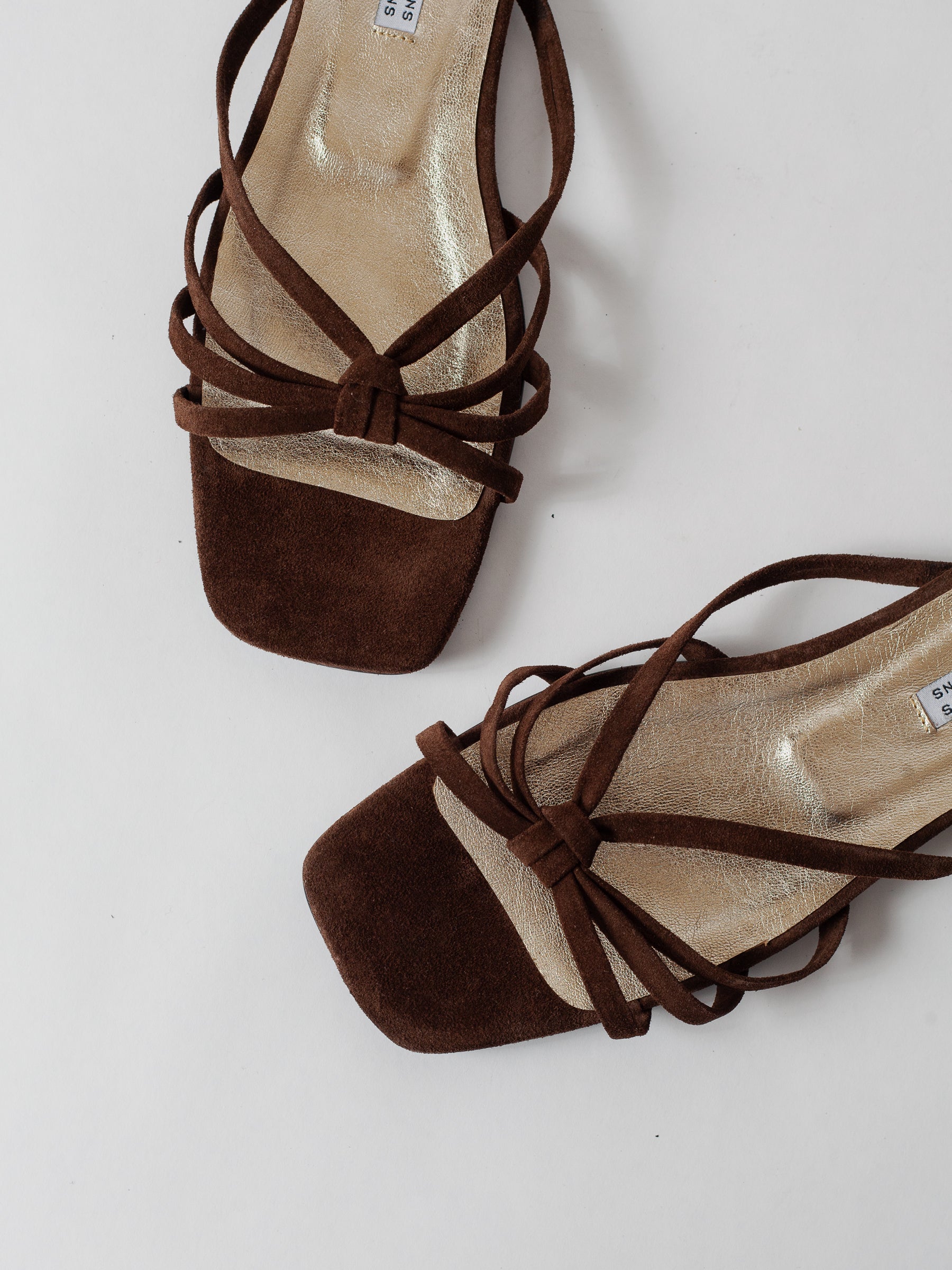 Blankens The Jennie Flat Brown Suede