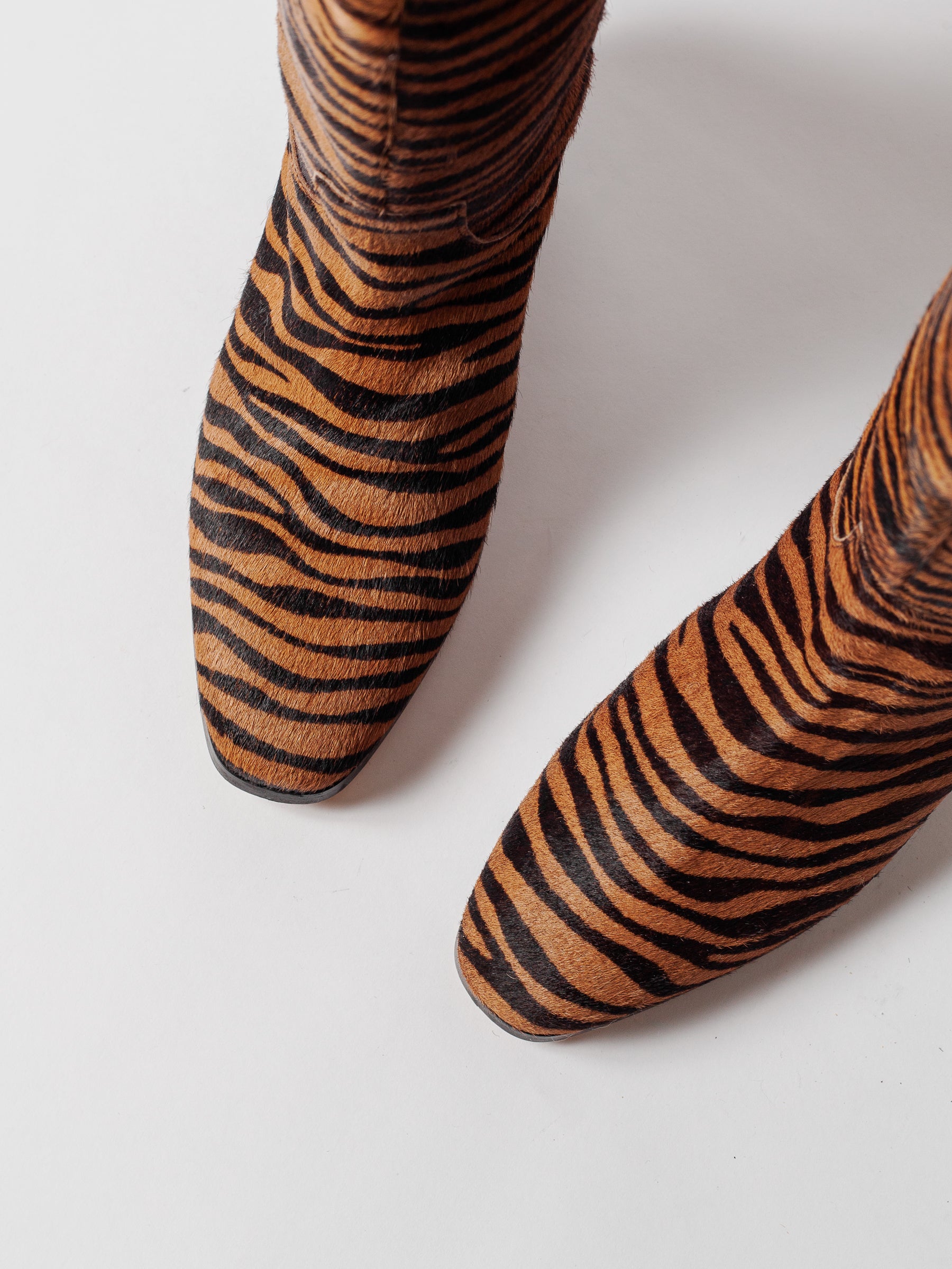 Blankens The Joan High Rust Zebra boots