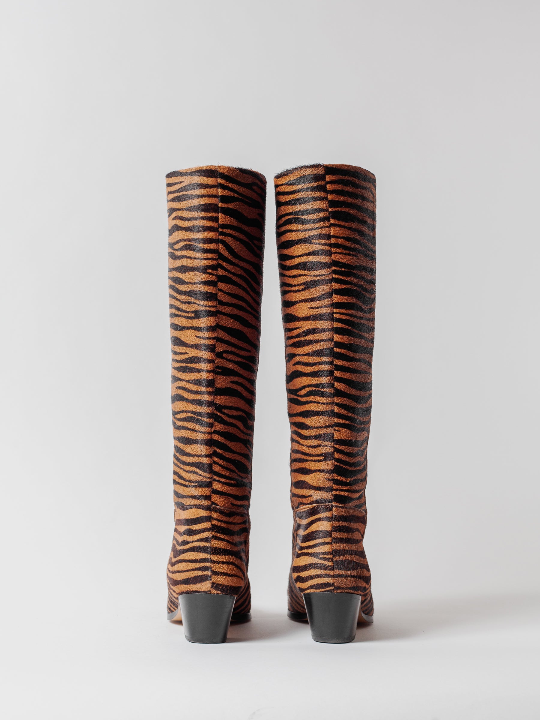 Blankens The Joan High Rust Zebra boots