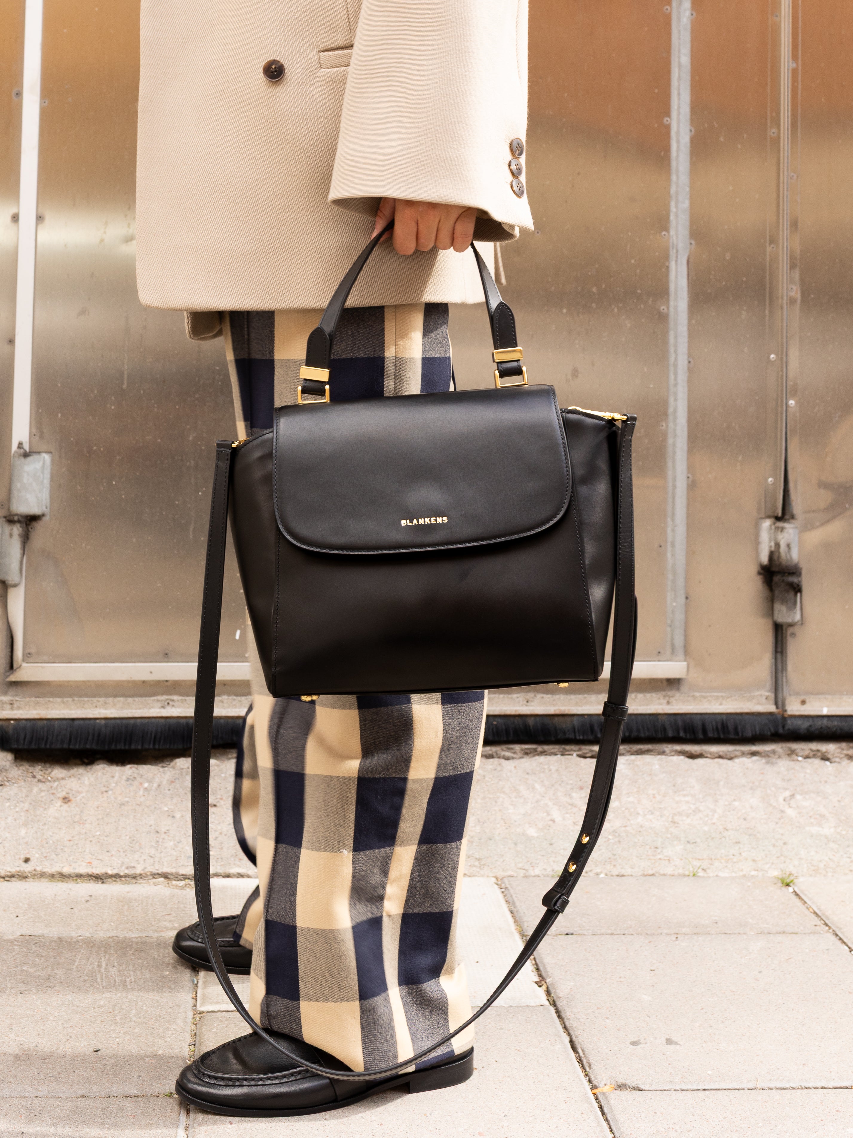 Blankens The Madison Black Leather Handbag