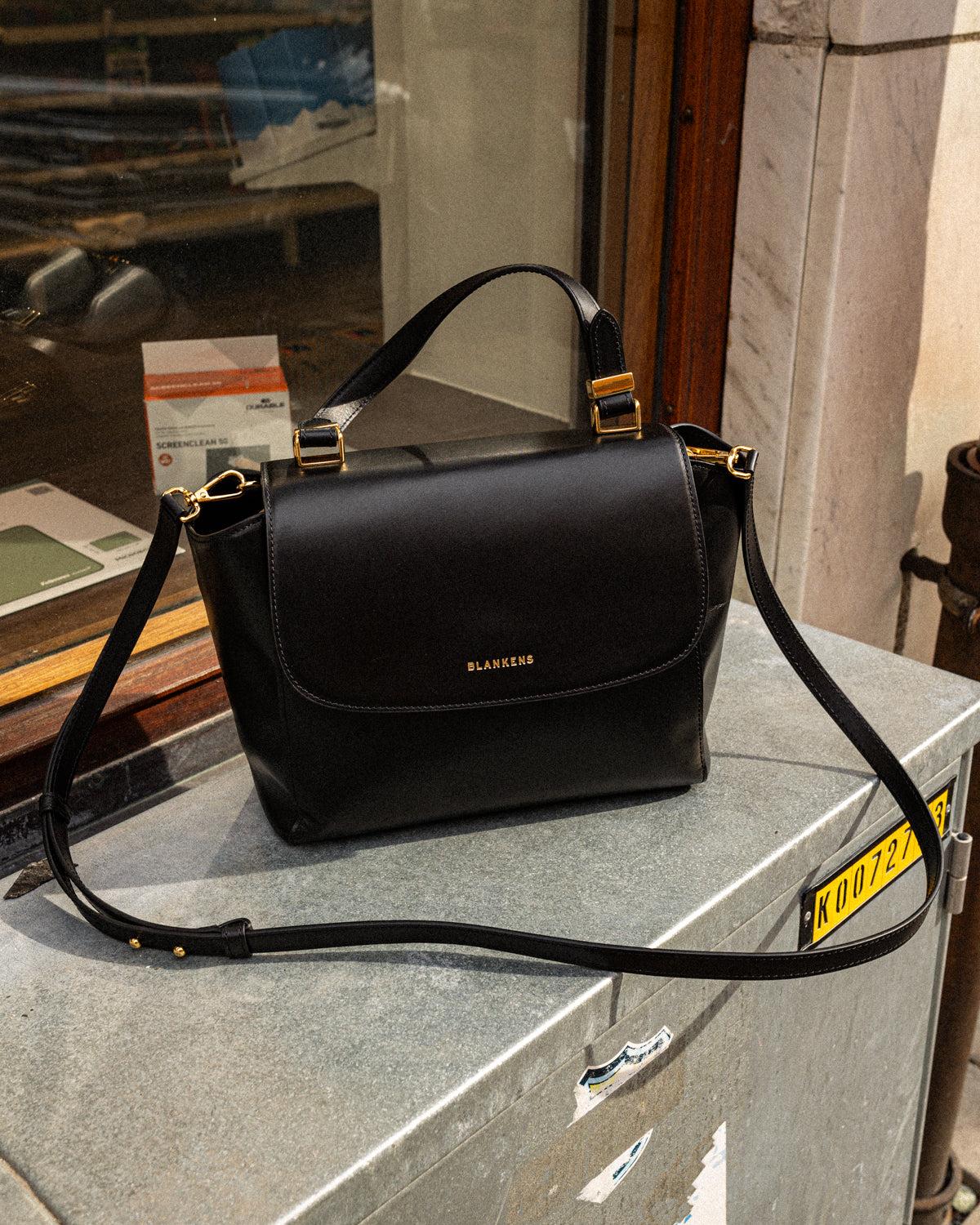 Blankens The Madison Black Leather Handbag