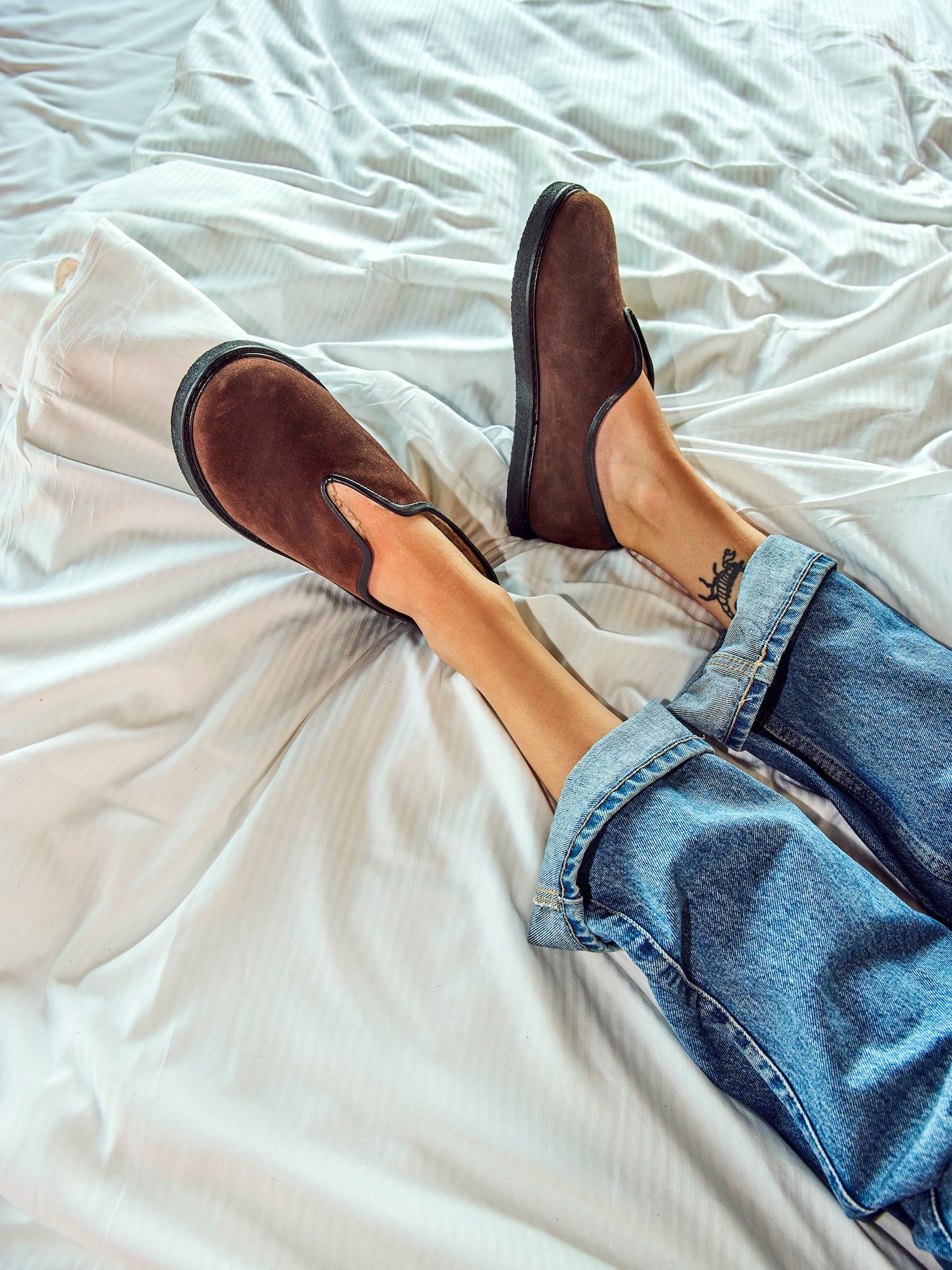 Blankens The Malin suede slip-on flats