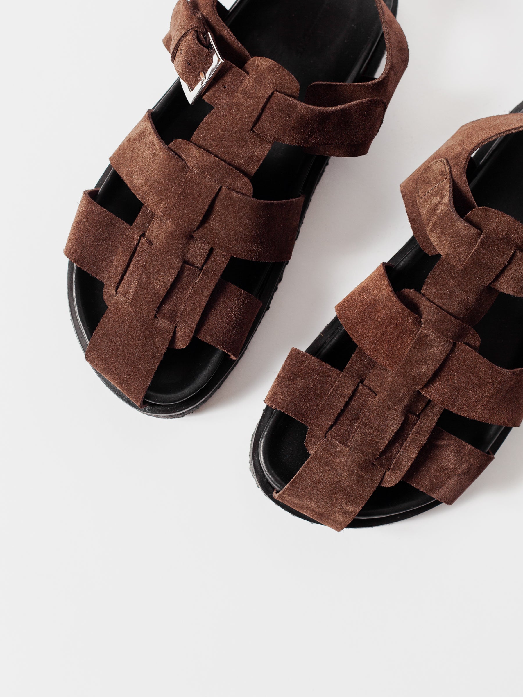 Blankens The Sanremo Suede Brown sandals