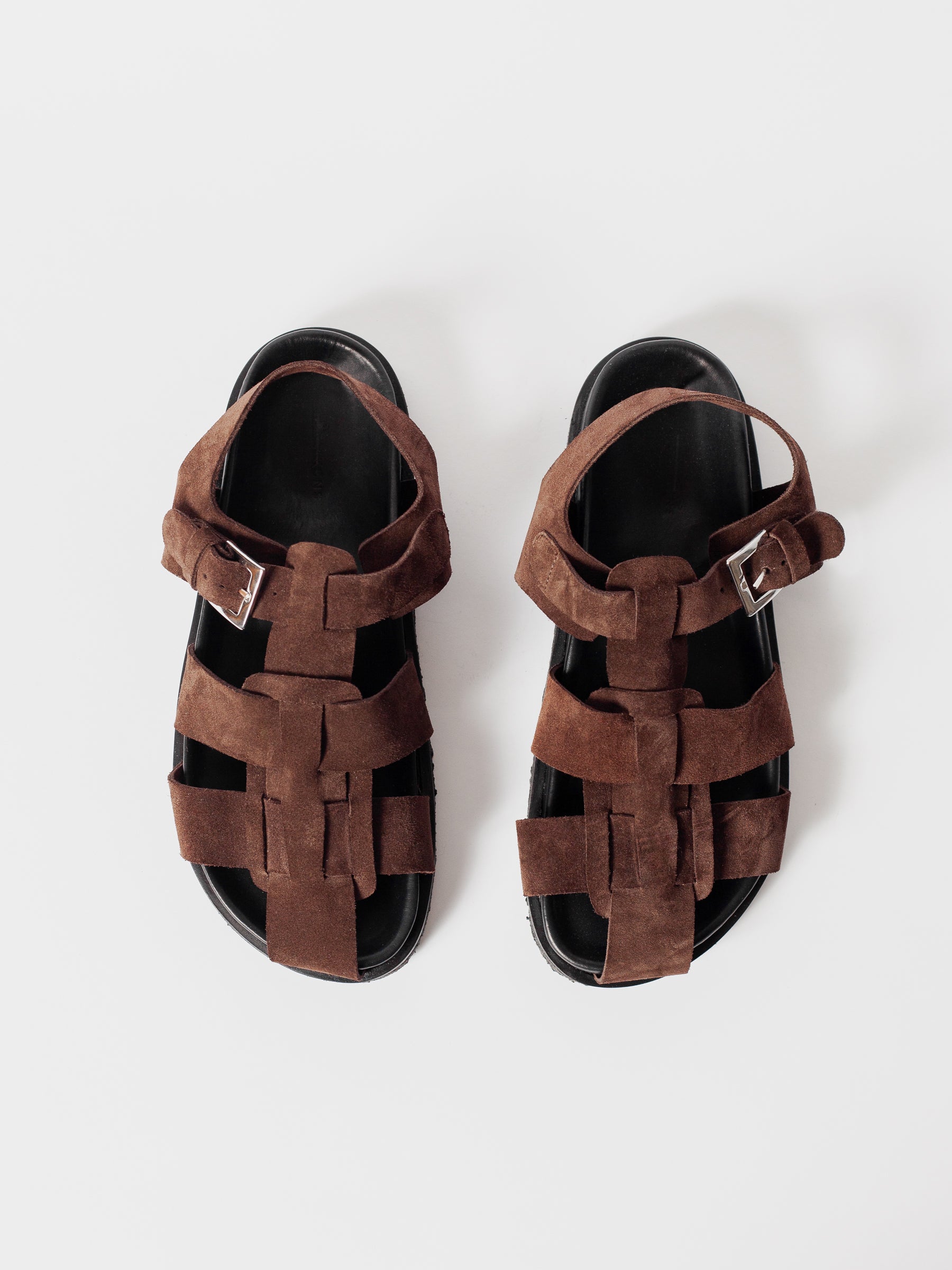 Blankens The Sanremo Suede Brown sandals