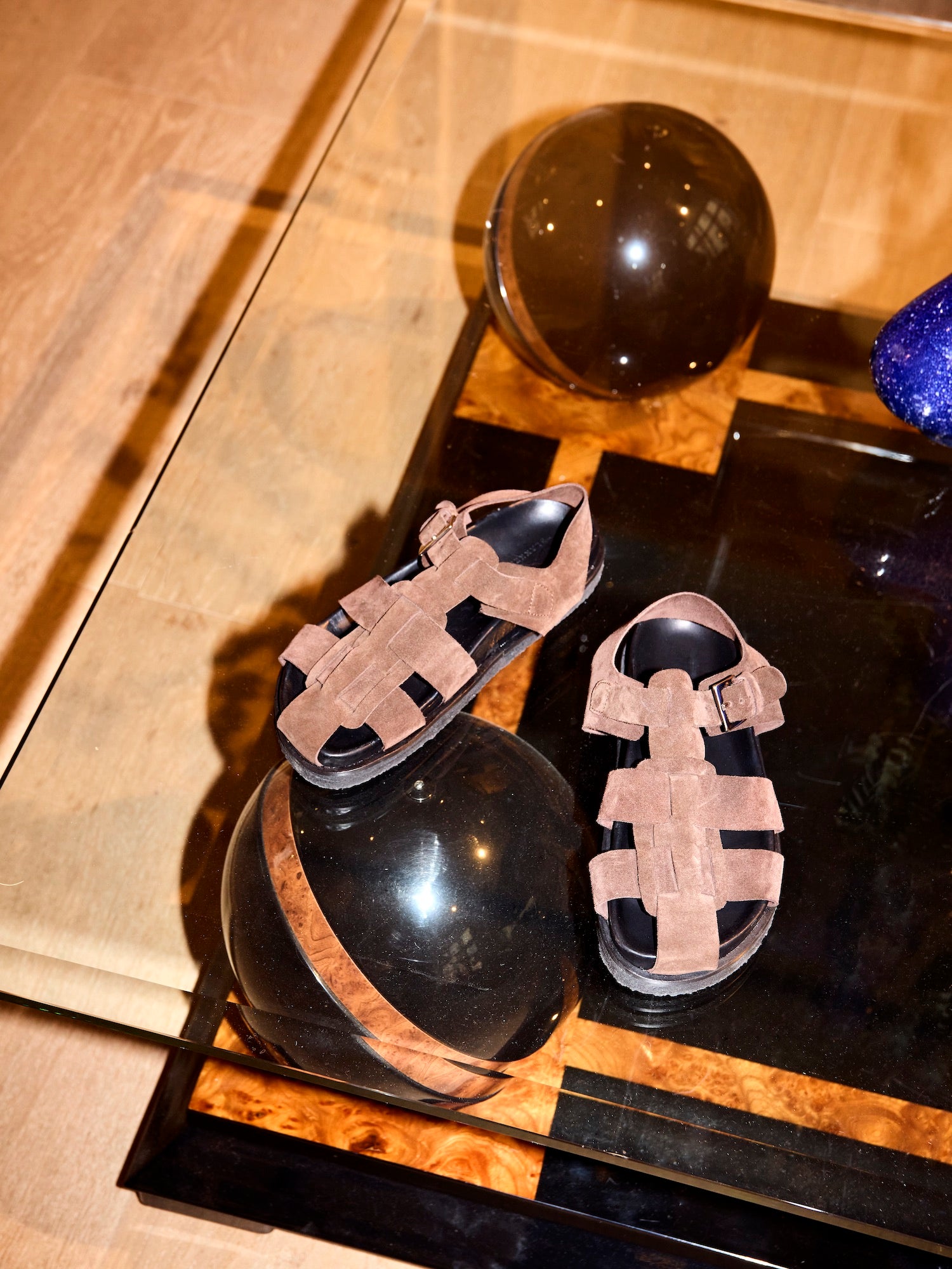 Blankens The Sanremo Suede Brown sandals